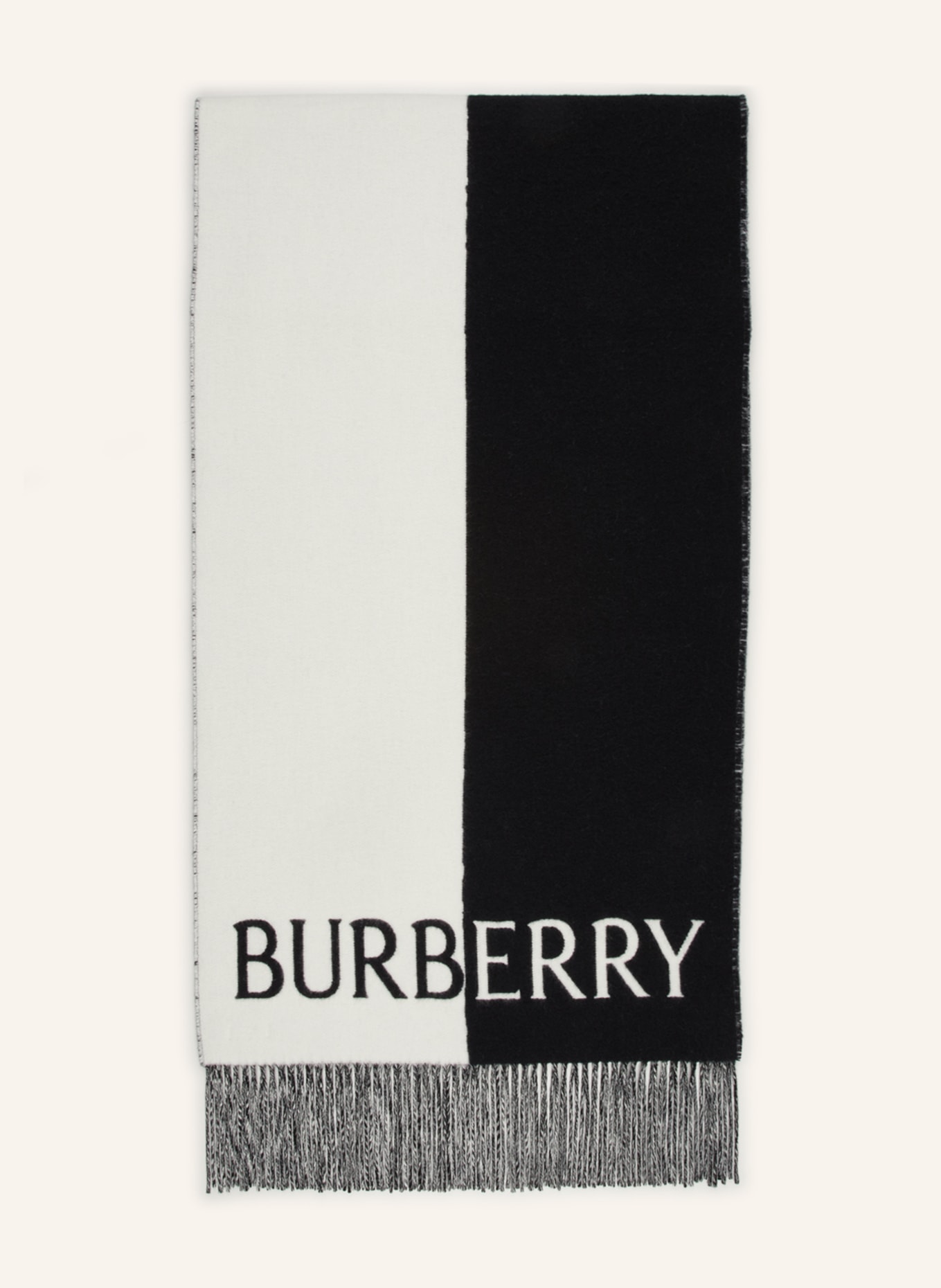 BURBERRY Scarf, Color: BLACK/ WHITE (Image 1)