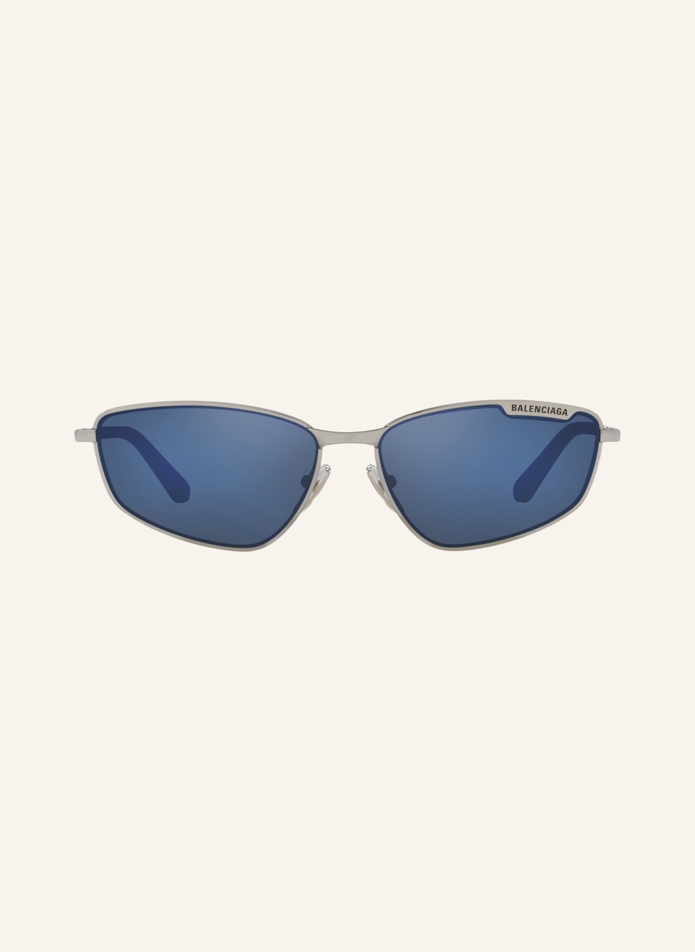 BALENCIAGA Sluneční brýle BB0277: 2300B1 - STŘÍBRNÁ/ MODRÁ