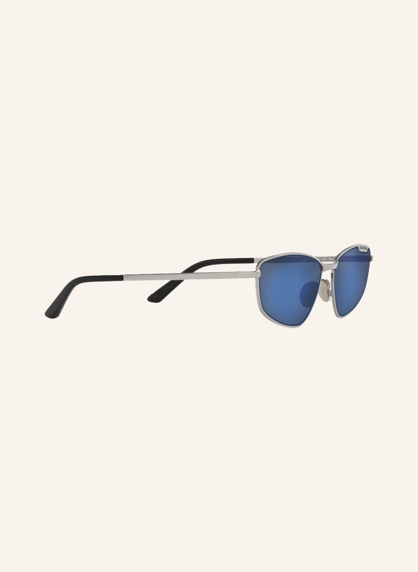 BALENCIAGA Sluneční brýle BB0277: 2300B1 - STŘÍBRNÁ/ MODRÁ