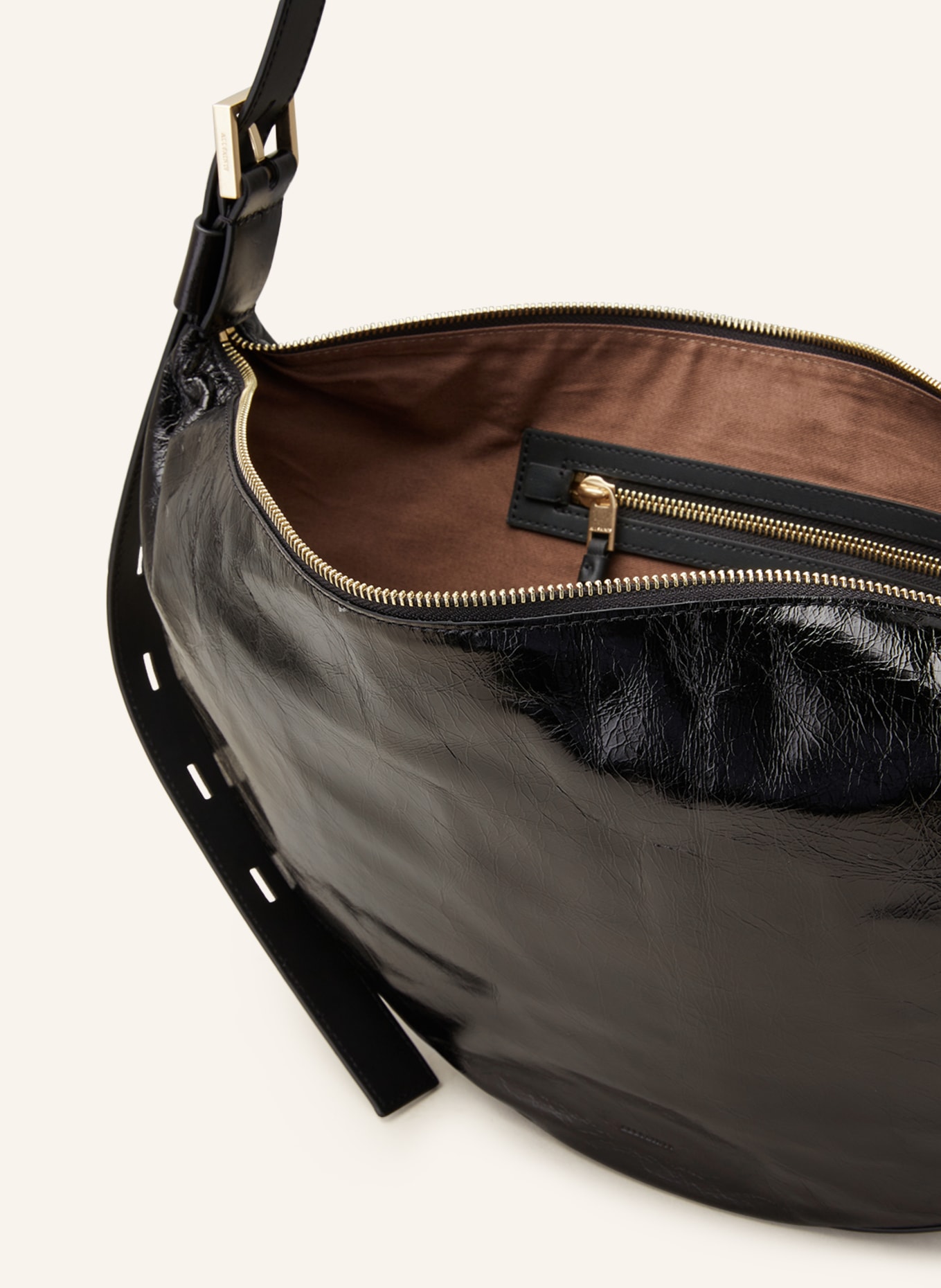 ALLSAINTS Shoulder bag HALF MOON, Color: BLACK (Image 3)