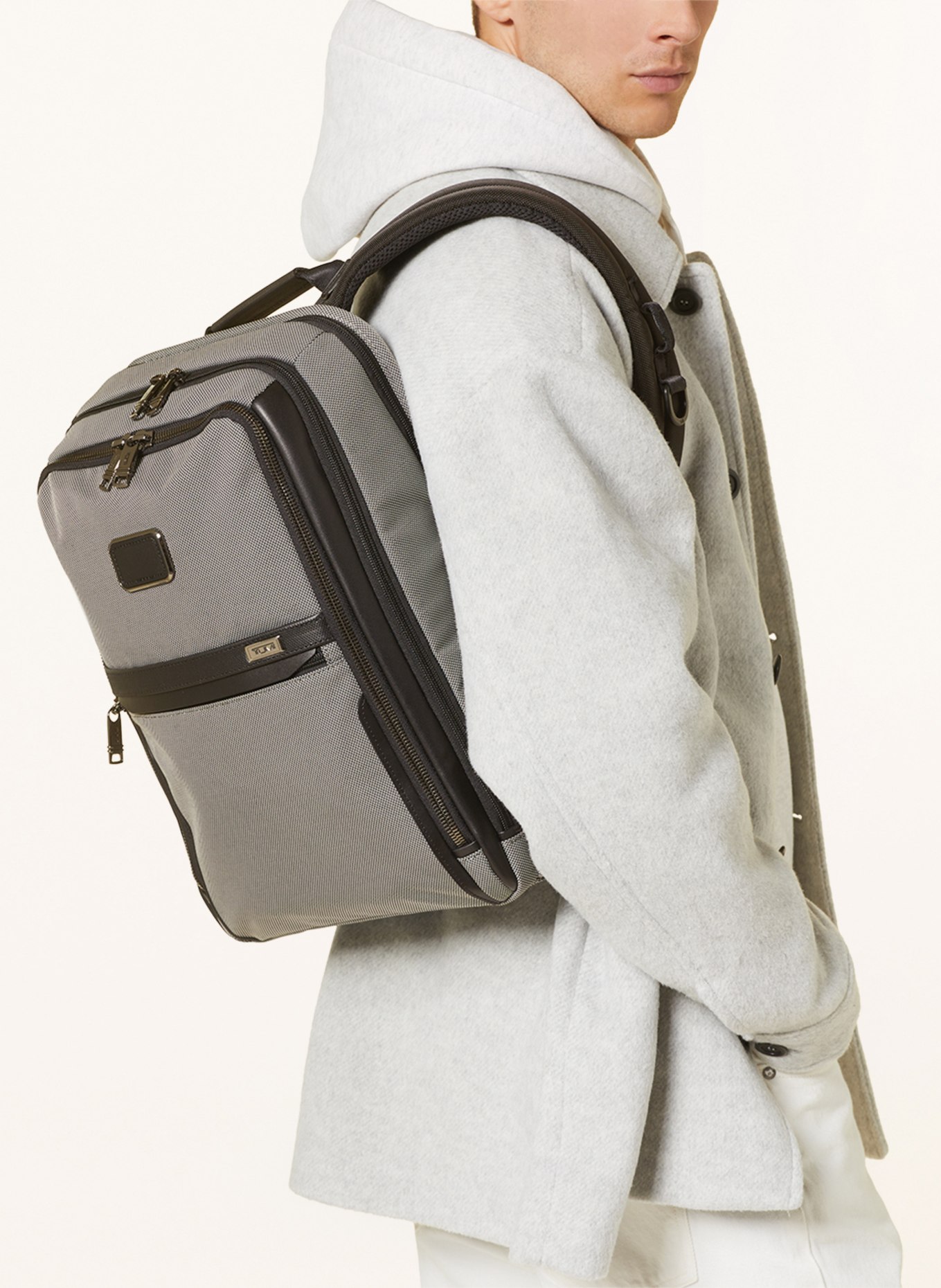 TUMI Backpack ALPHA SLIM, Color: GRAY/ BLACK (Image 4)