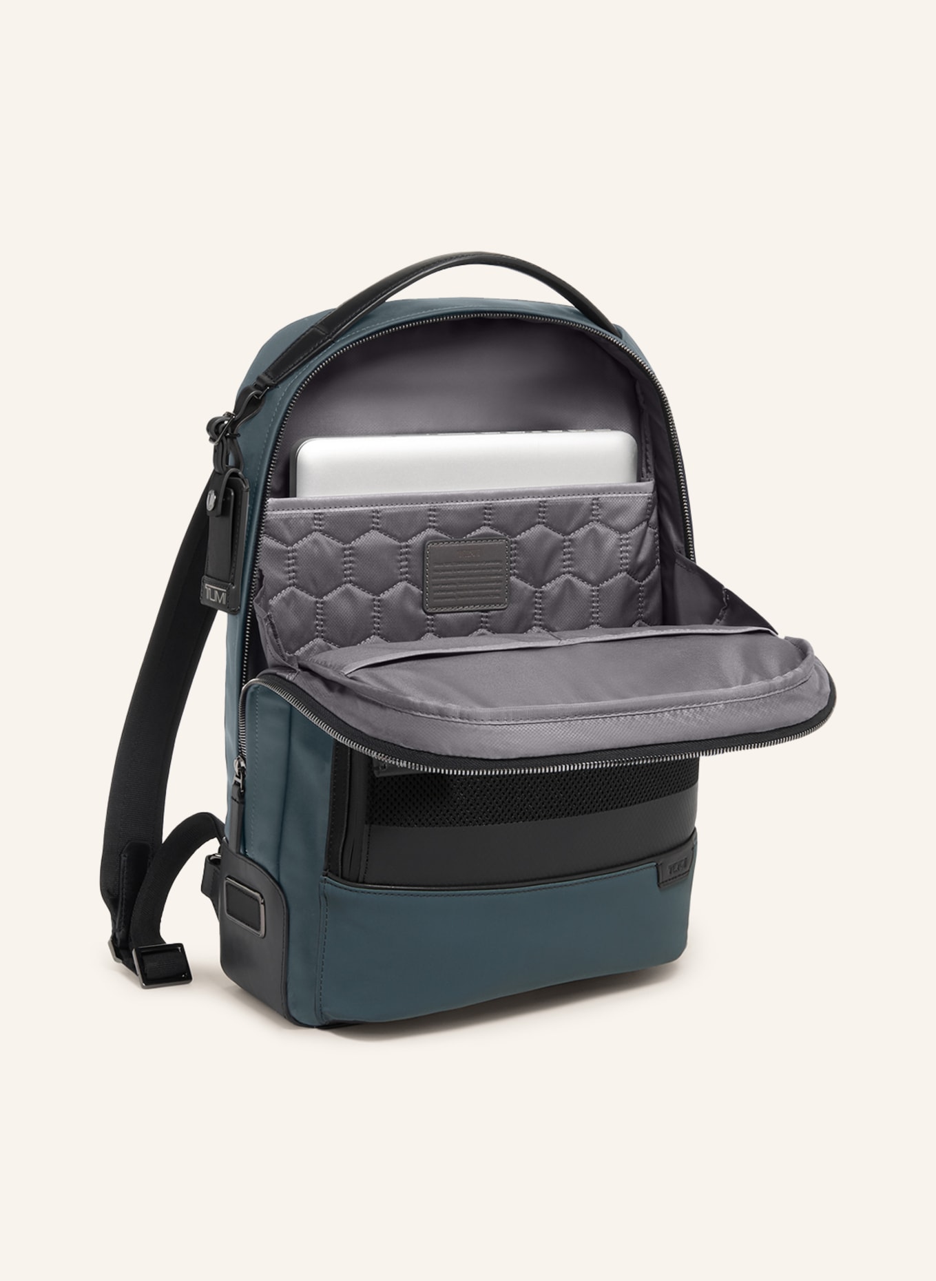 TUMI HARRISON backpack BRADNER with laptop compartment, Color: TEAL/ GRAY (Image 2)