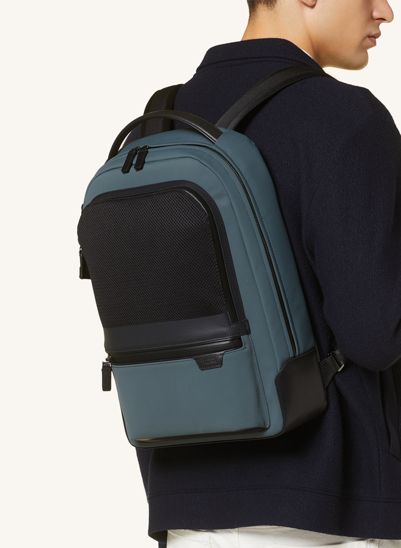 TUMI HARRISON backpack BRADNER with laptop compartment, Color: TEAL/ GRAY (Image 6)
