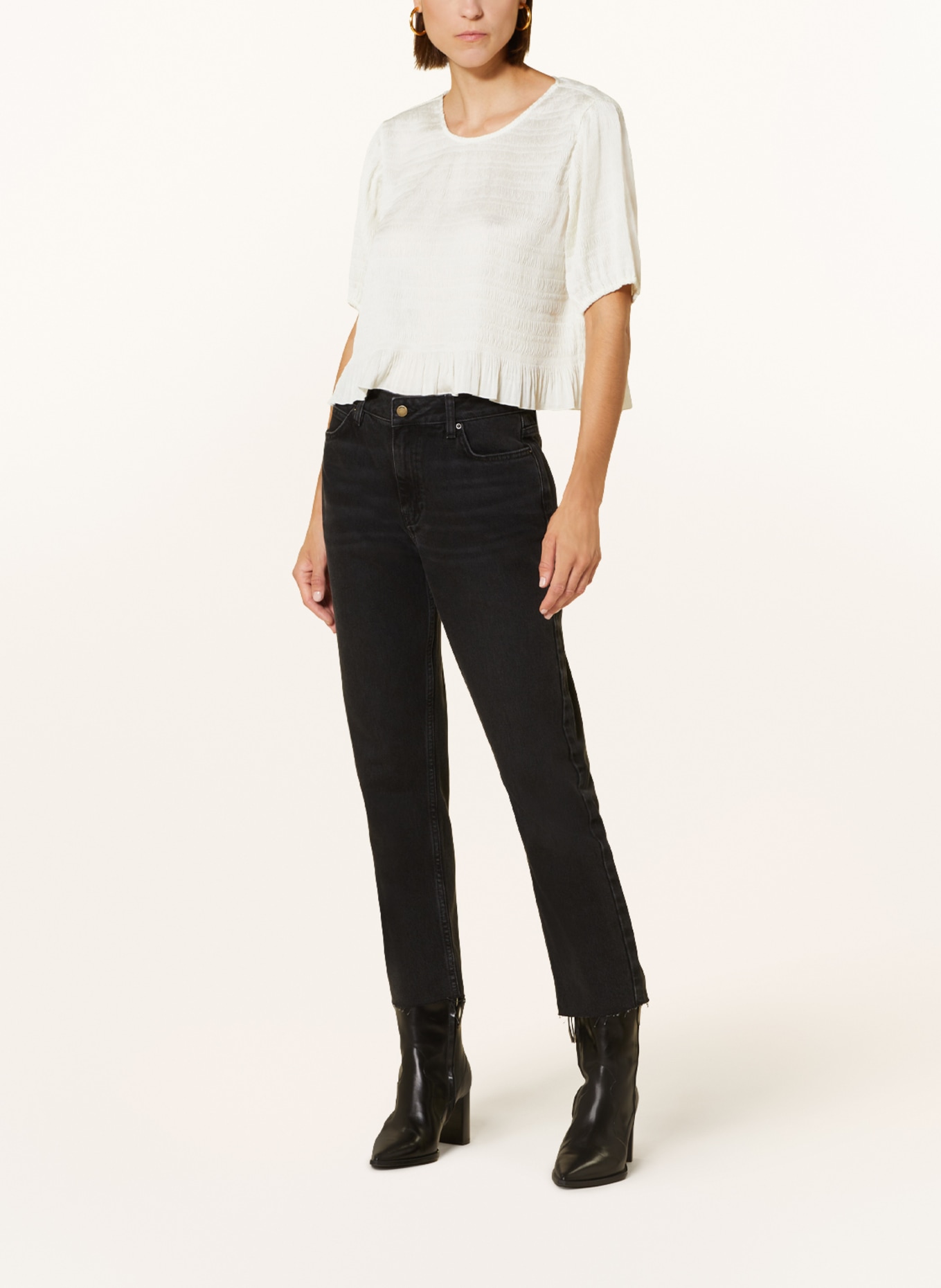 ba&sh 7/8-Jeans EVAN, Farbe: BLACK BLACKSTONE (Bild 2)