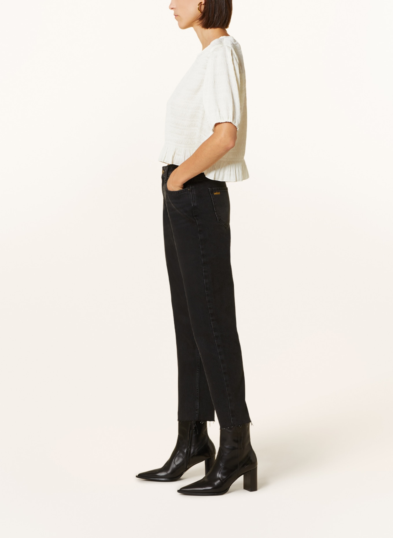 ba&sh 7/8-Jeans EVAN, Farbe: BLACK BLACKSTONE (Bild 4)