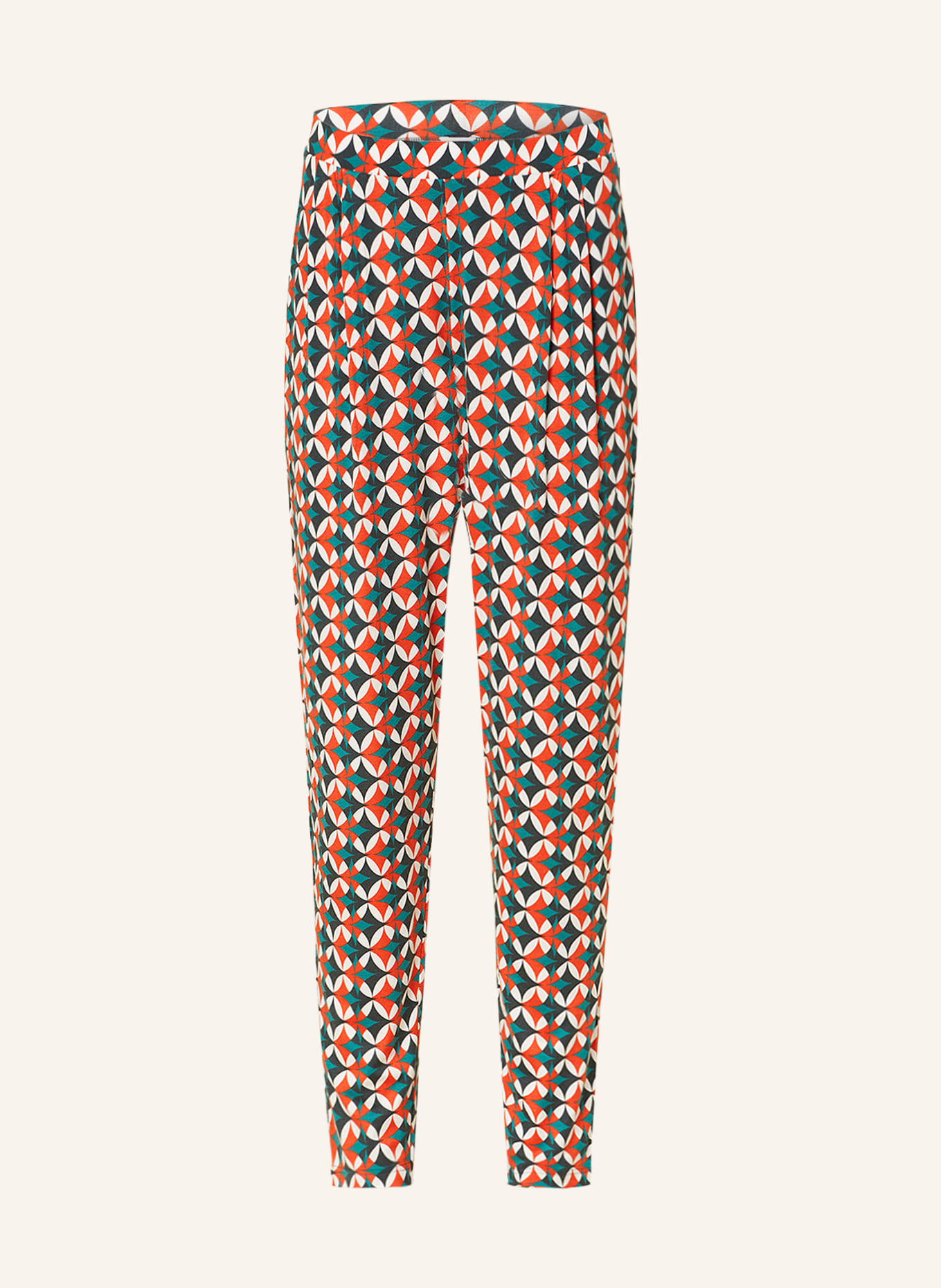 mey Spodnie od piżamy z kolekcji MIKA, Kolor: POMARAŃCZOWY/ ZIELONY/ BIAŁY (Obrazek 1)
