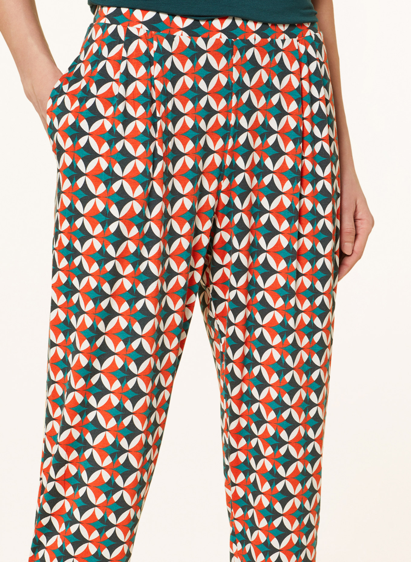 mey Spodnie od piżamy z kolekcji MIKA, Kolor: POMARAŃCZOWY/ ZIELONY/ BIAŁY (Obrazek 5)