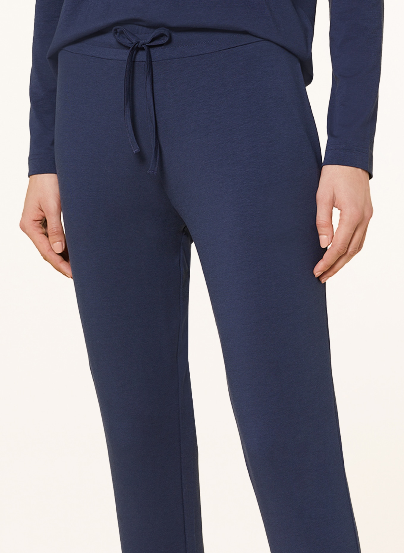 mey 3/4 lounge pants series TESSIE, Color: DARK BLUE (Image 5)