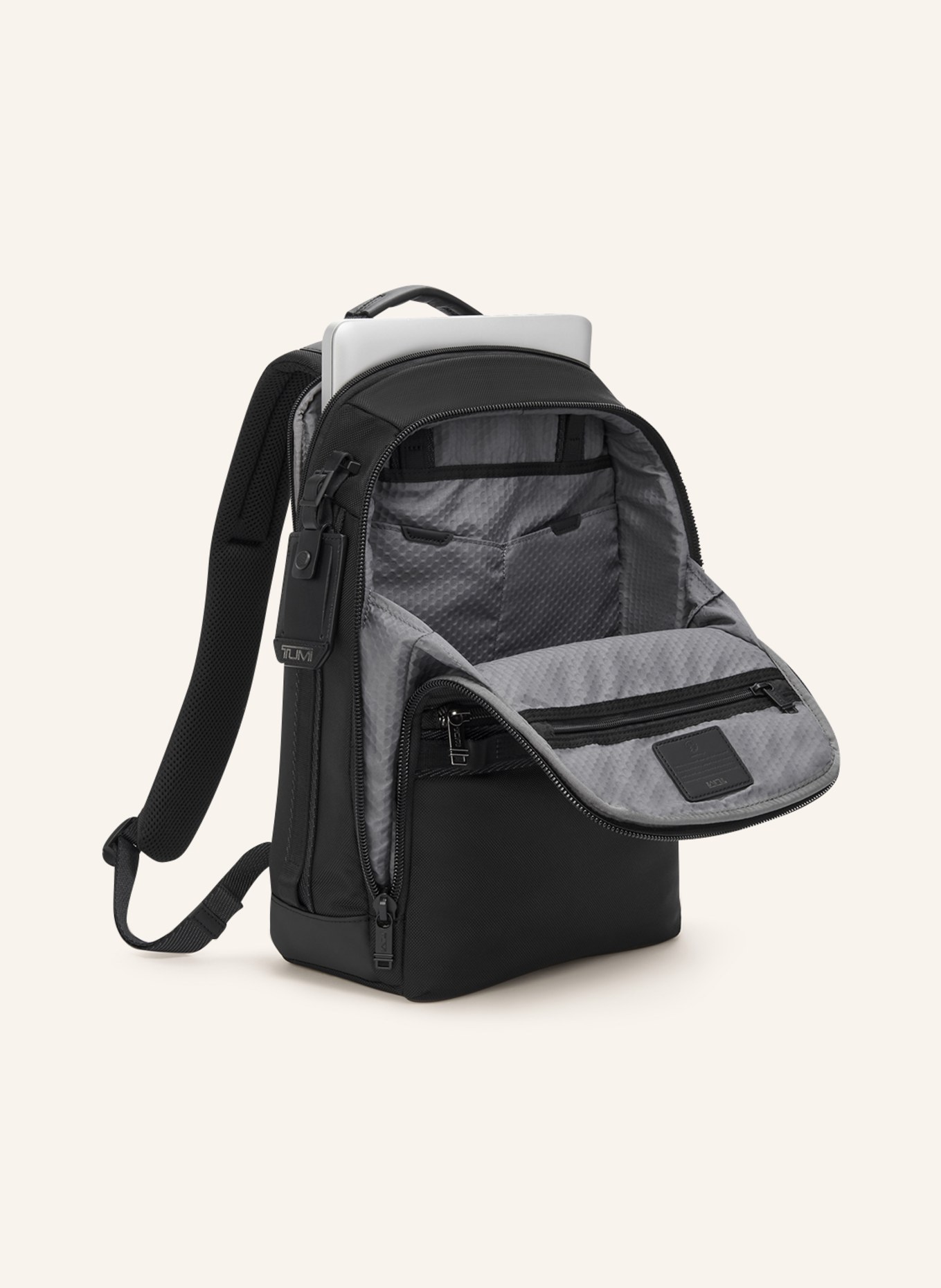 TUMI ALPHA BRAVO backpack DYNAMIC with laptop compartment, Color: BLACK (Image 2)