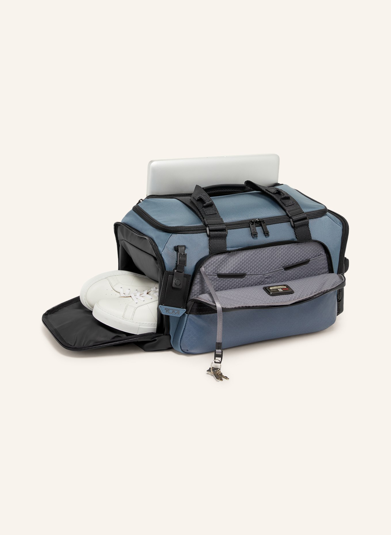 TUMI ALPHA BRAVO travel bag MASON, Color: BLACK/ BLUE GRAY (Image 2)