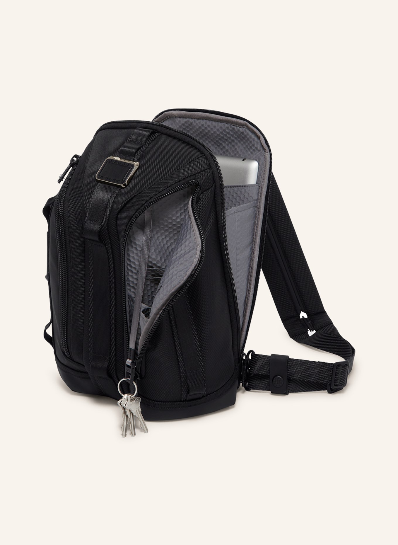 TUMI ALPHA BRAVO batoh KNIGHT SLING, Barva: ČERNÁ (Obrázek 2)