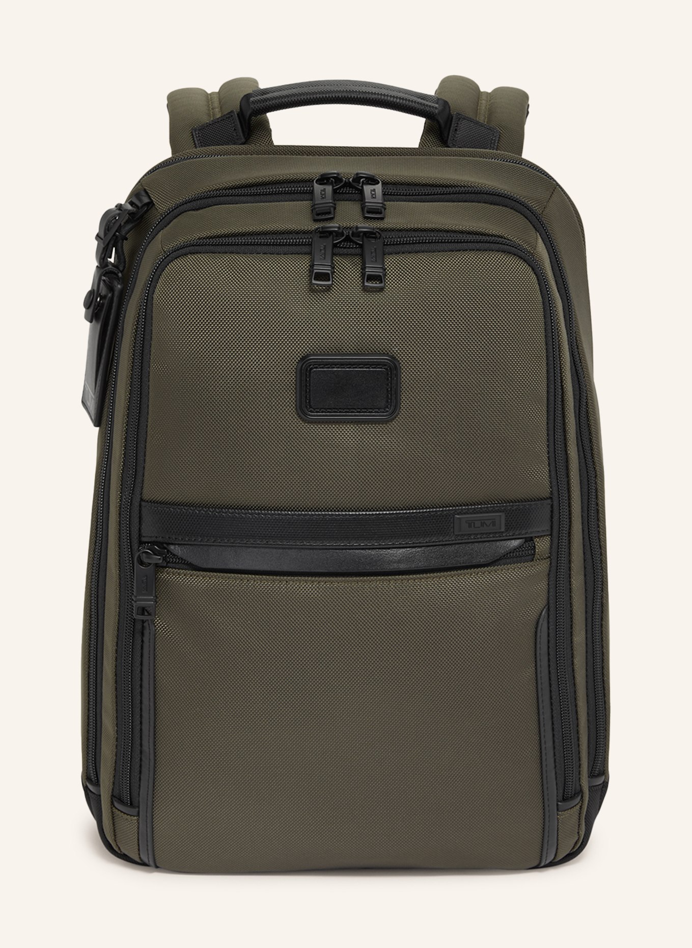 TUMI ALPHA BRAVO backpack SLIM with laptop compartment, Color: OLIVE (Image 1)