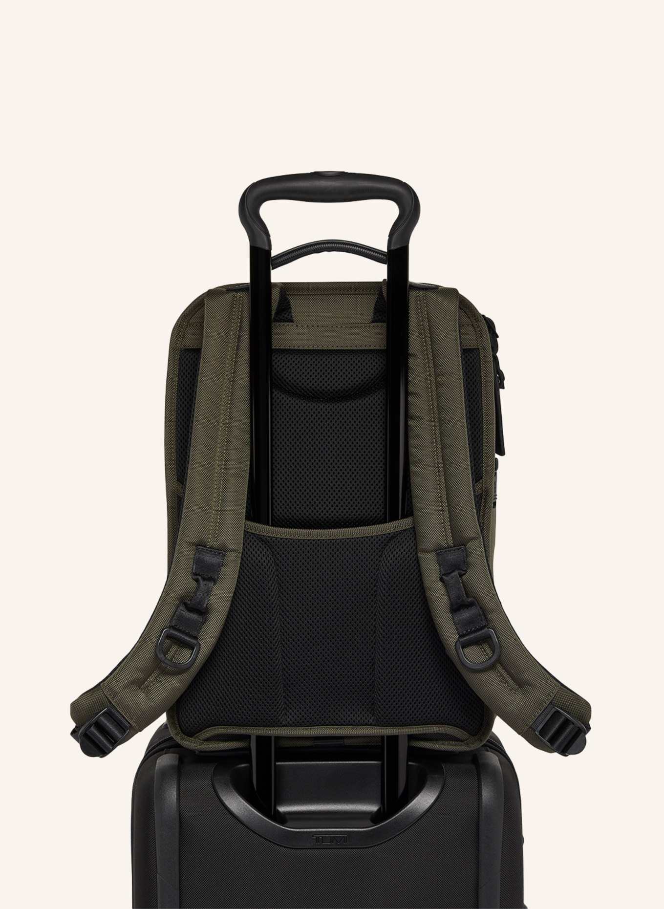 TUMI ALPHA BRAVO backpack SLIM with laptop compartment, Color: OLIVE (Image 5)