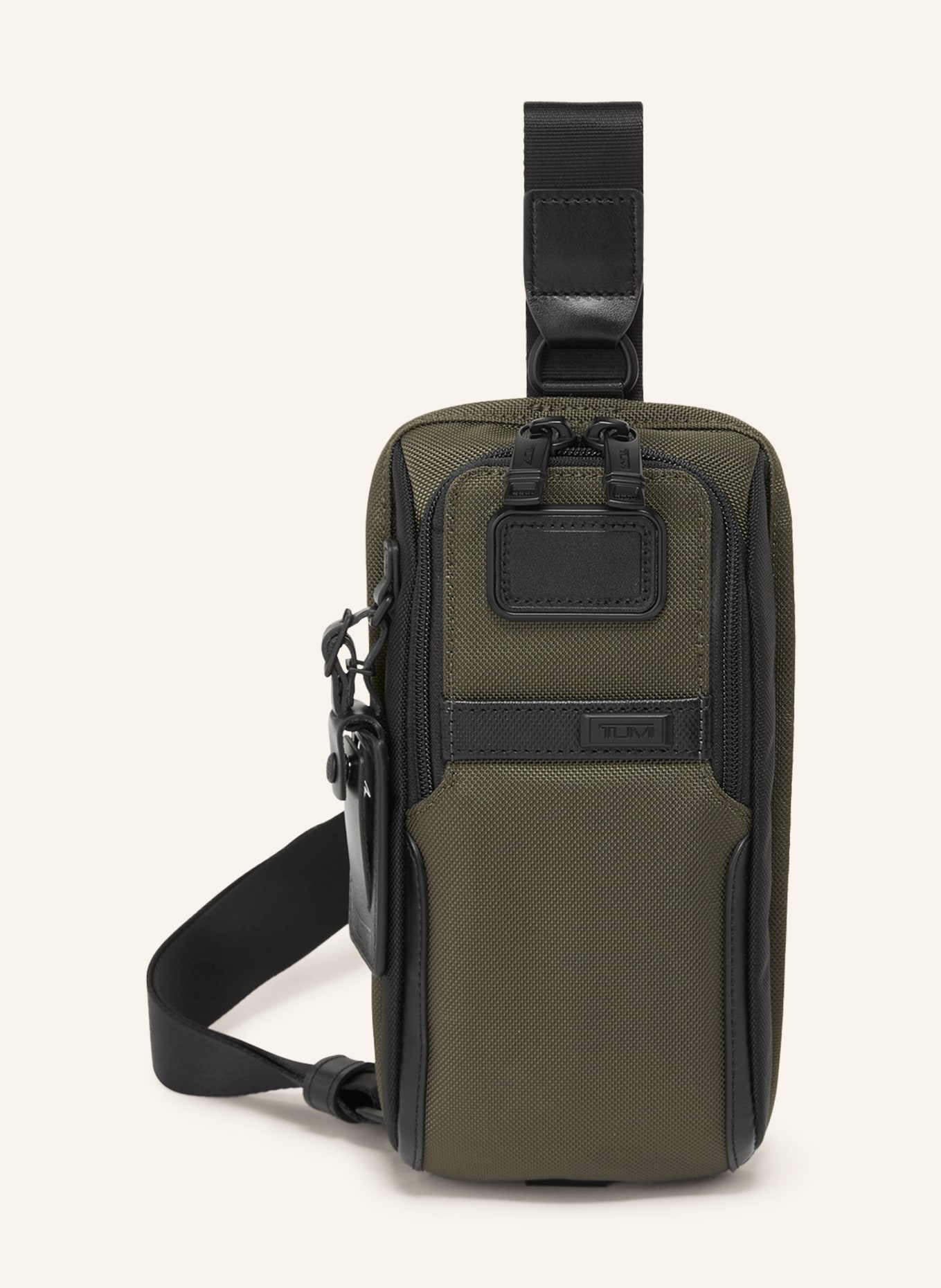 TUMI ALPHA crossbody bag COMPACT SLING, Color: OLIVE/ BLACK (Image 1)