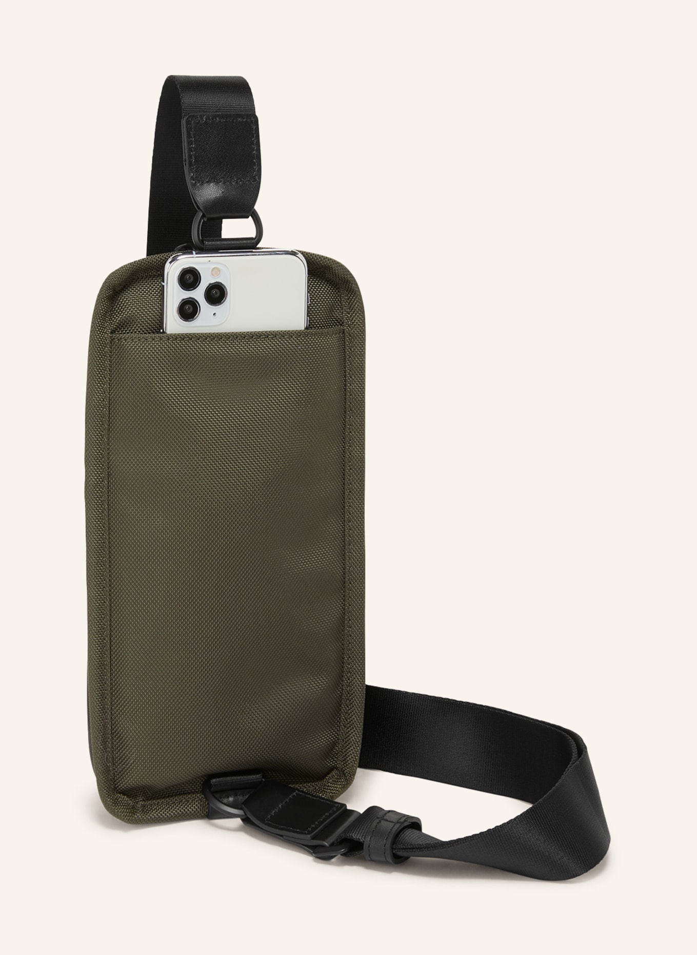TUMI ALPHA crossbody bag COMPACT SLING, Color: OLIVE/ BLACK (Image 4)