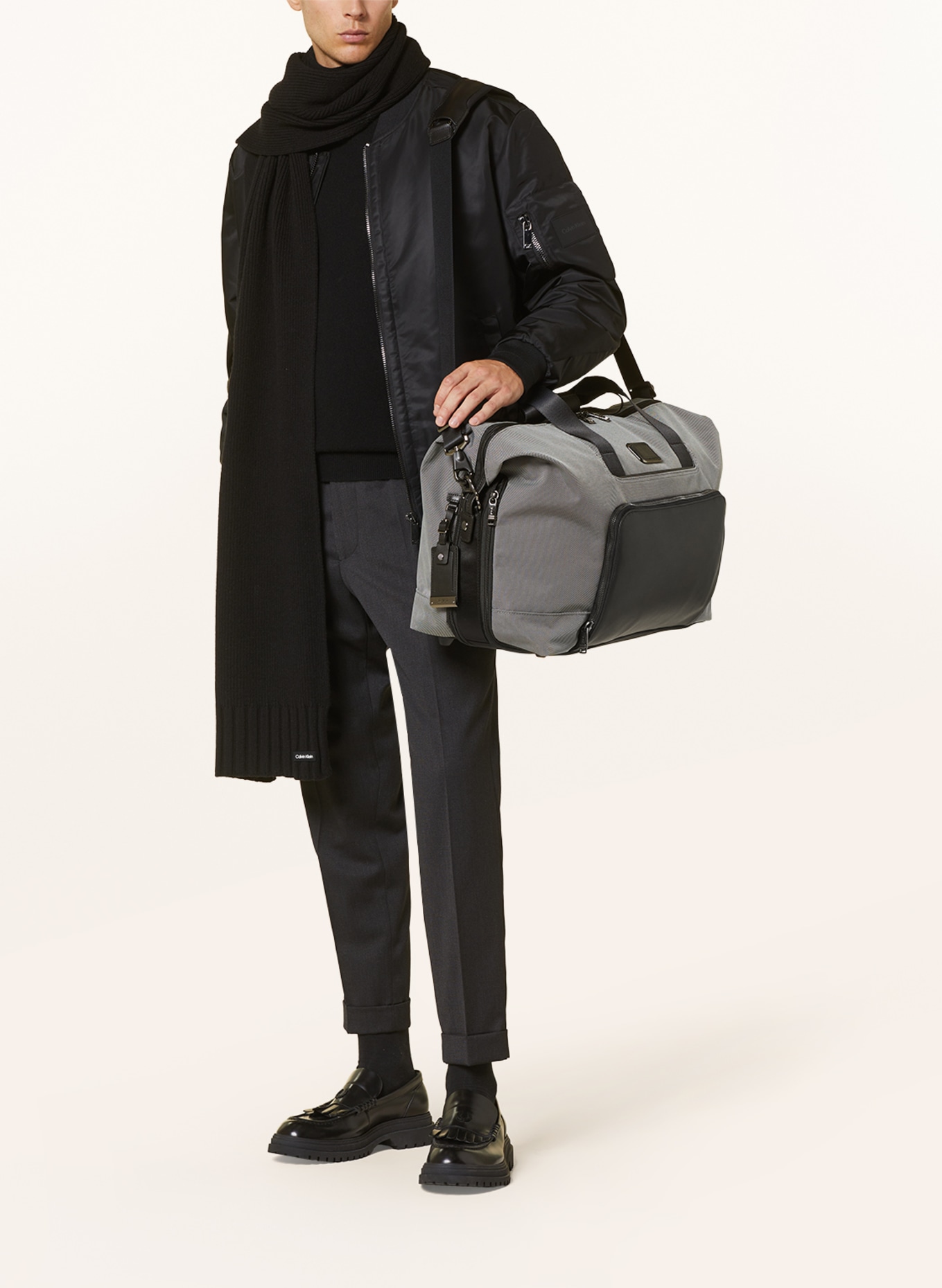 TUMI Travel bag ALPHA DOUBLE EXPANSION, Color: GRAY/ BLACK (Image 5)