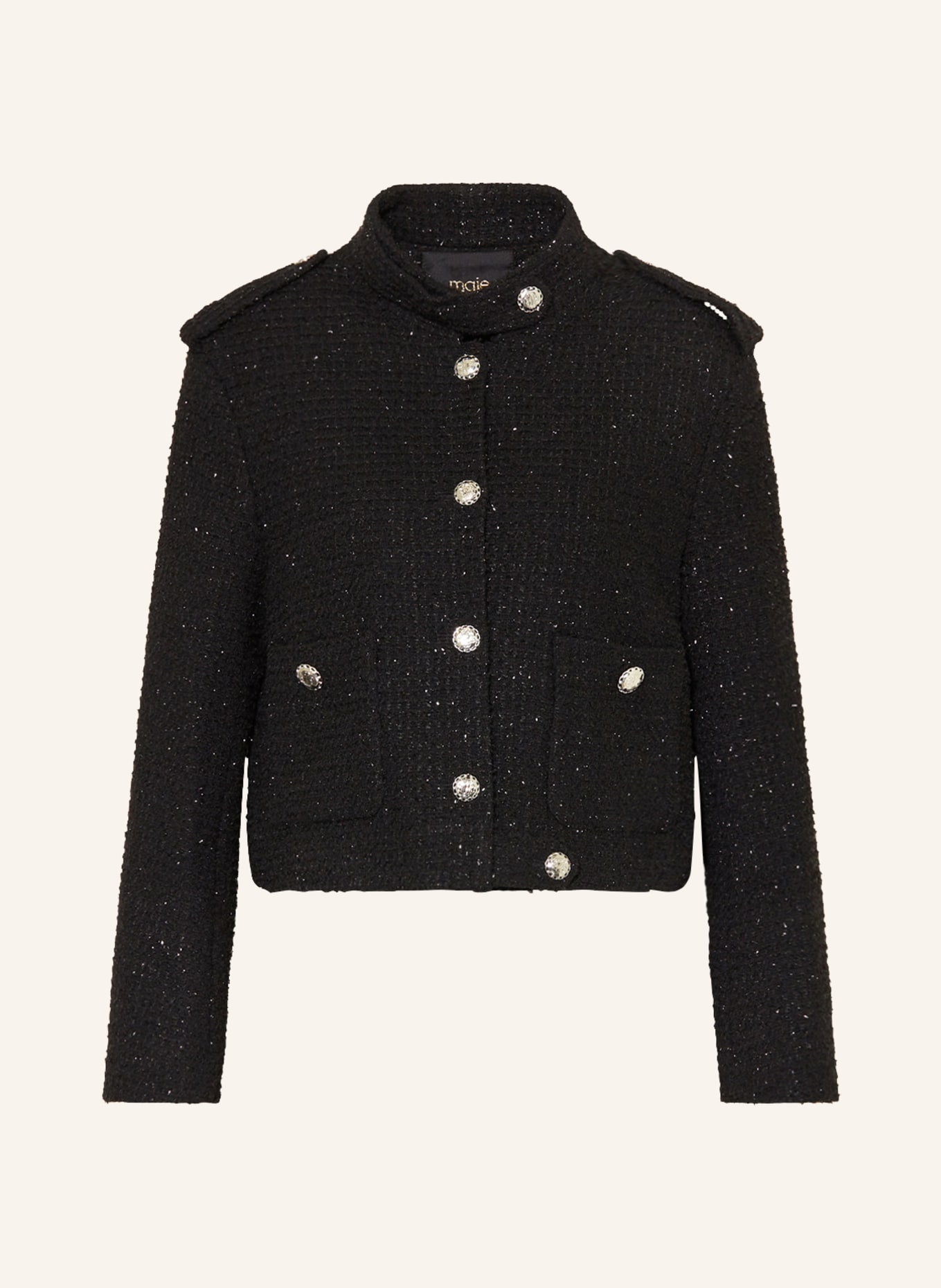Glitzerjacke schwarz clearance