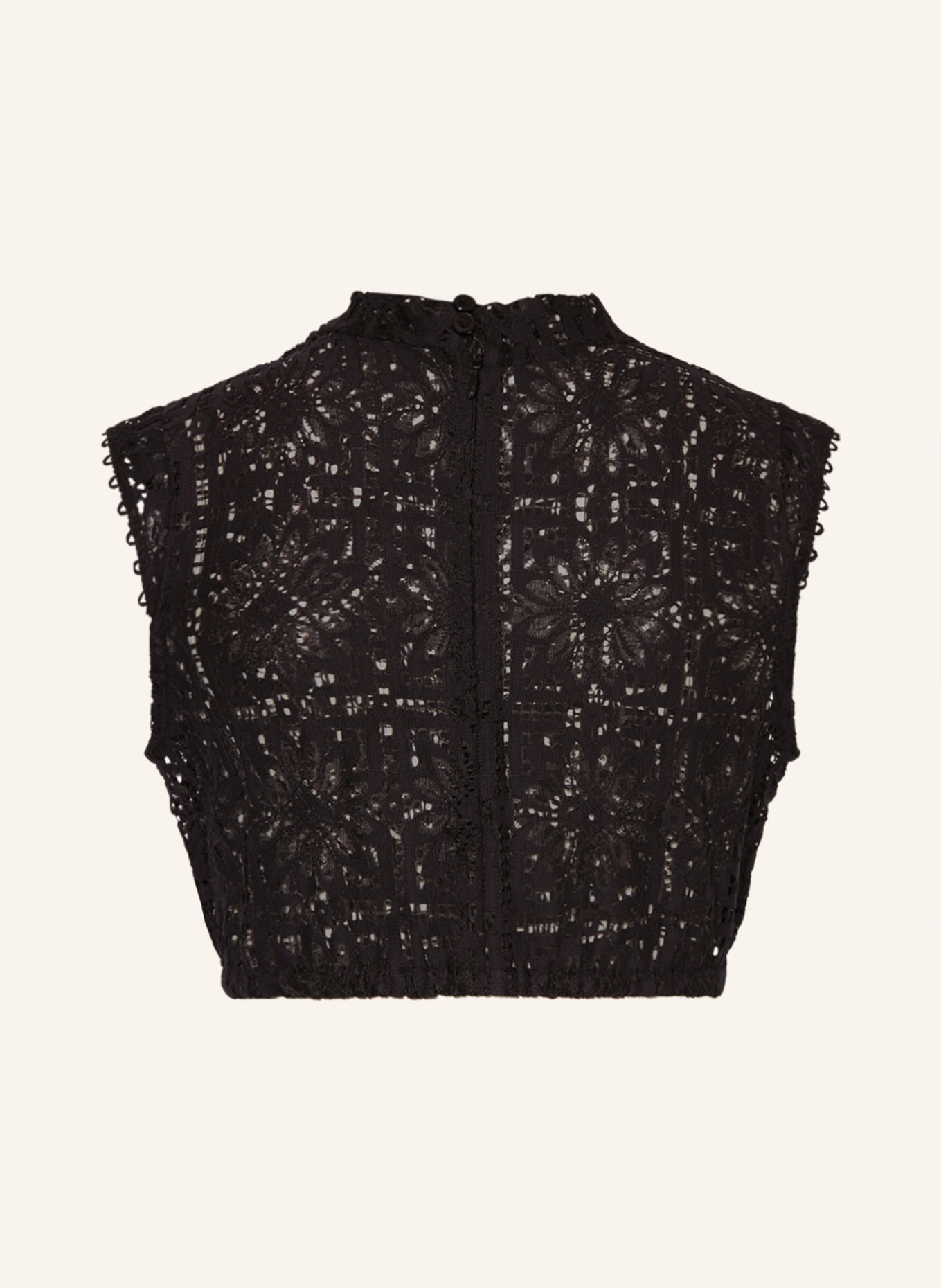 BOSS Dirndl blouse CARIN made of crochet lace, Color: BLACK (Image 2)