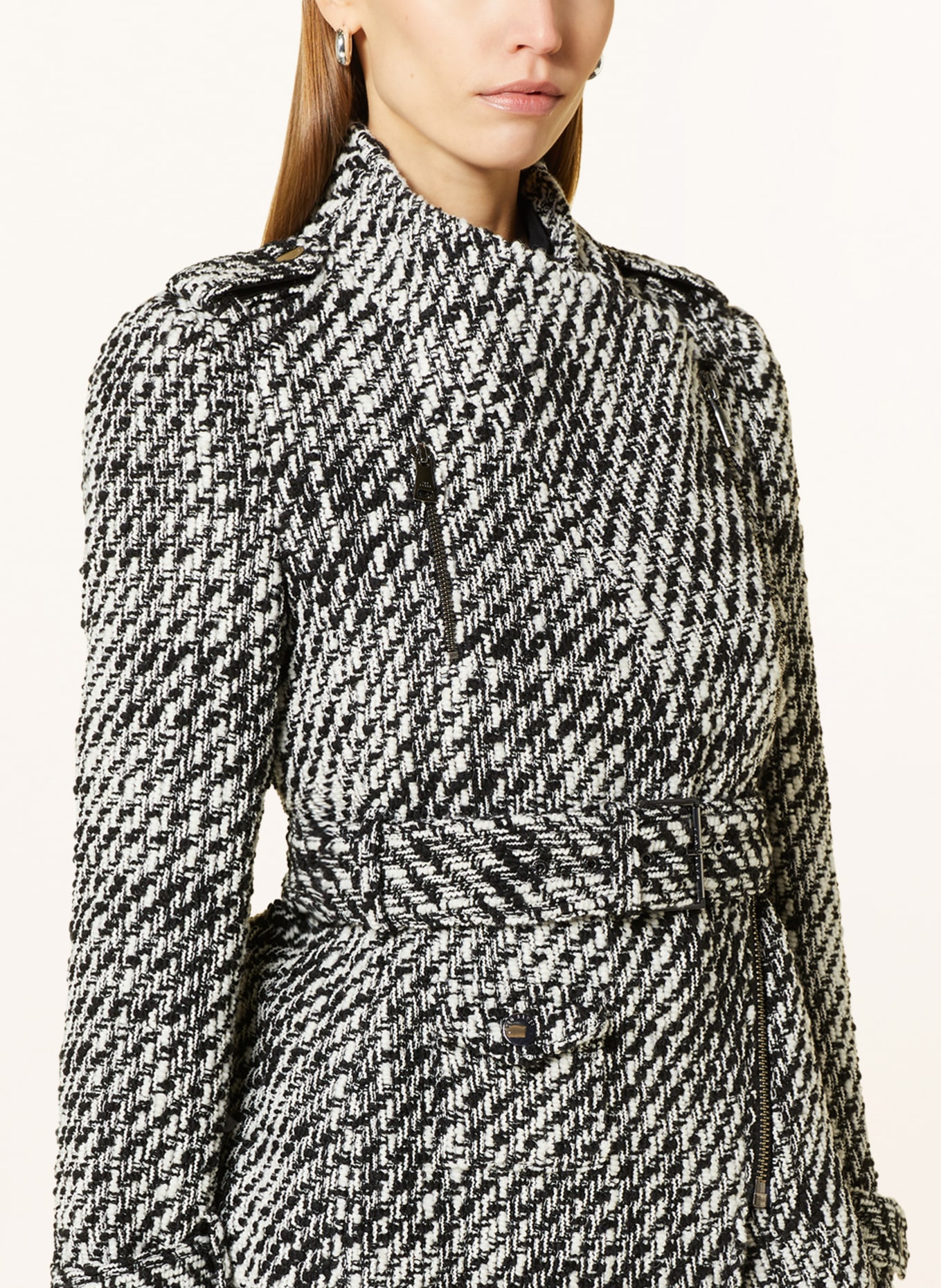 TED BAKER Tweed jacket ROSEBY, Color: BLACK/ WHITE (Image 4)