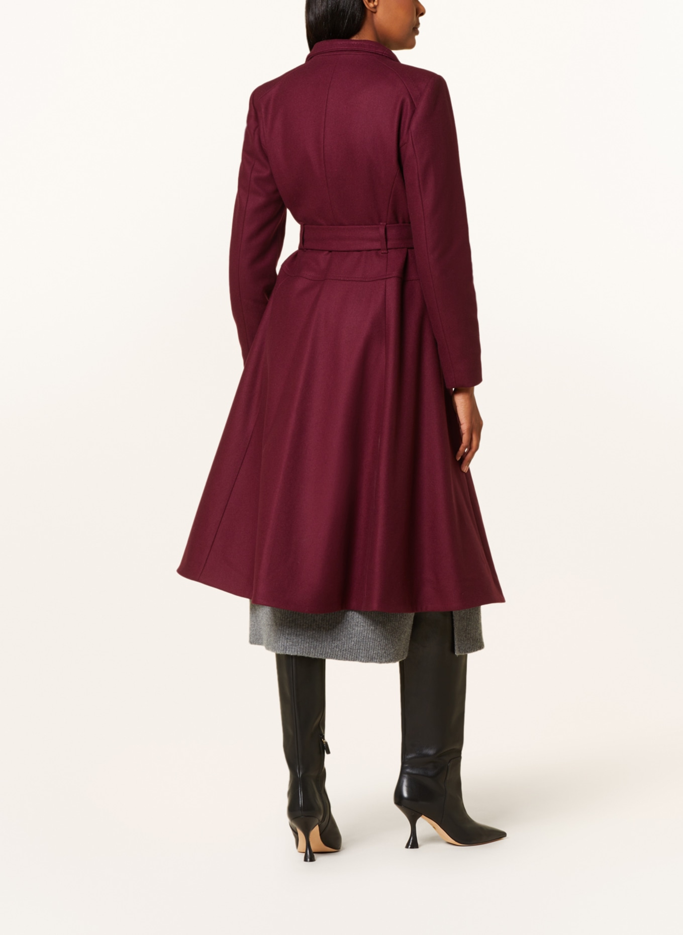 Burgundy ted baker outlet coat
