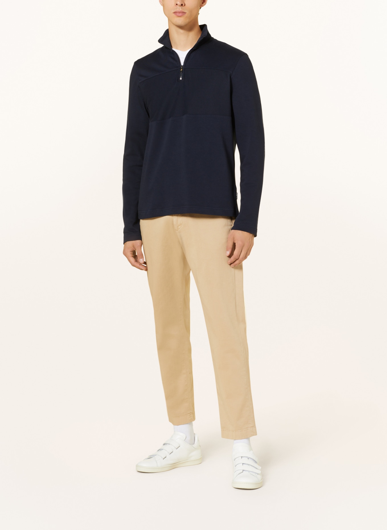 TED BAKER Bluza dresowa typu troyer GAZINE: GRANATOWY