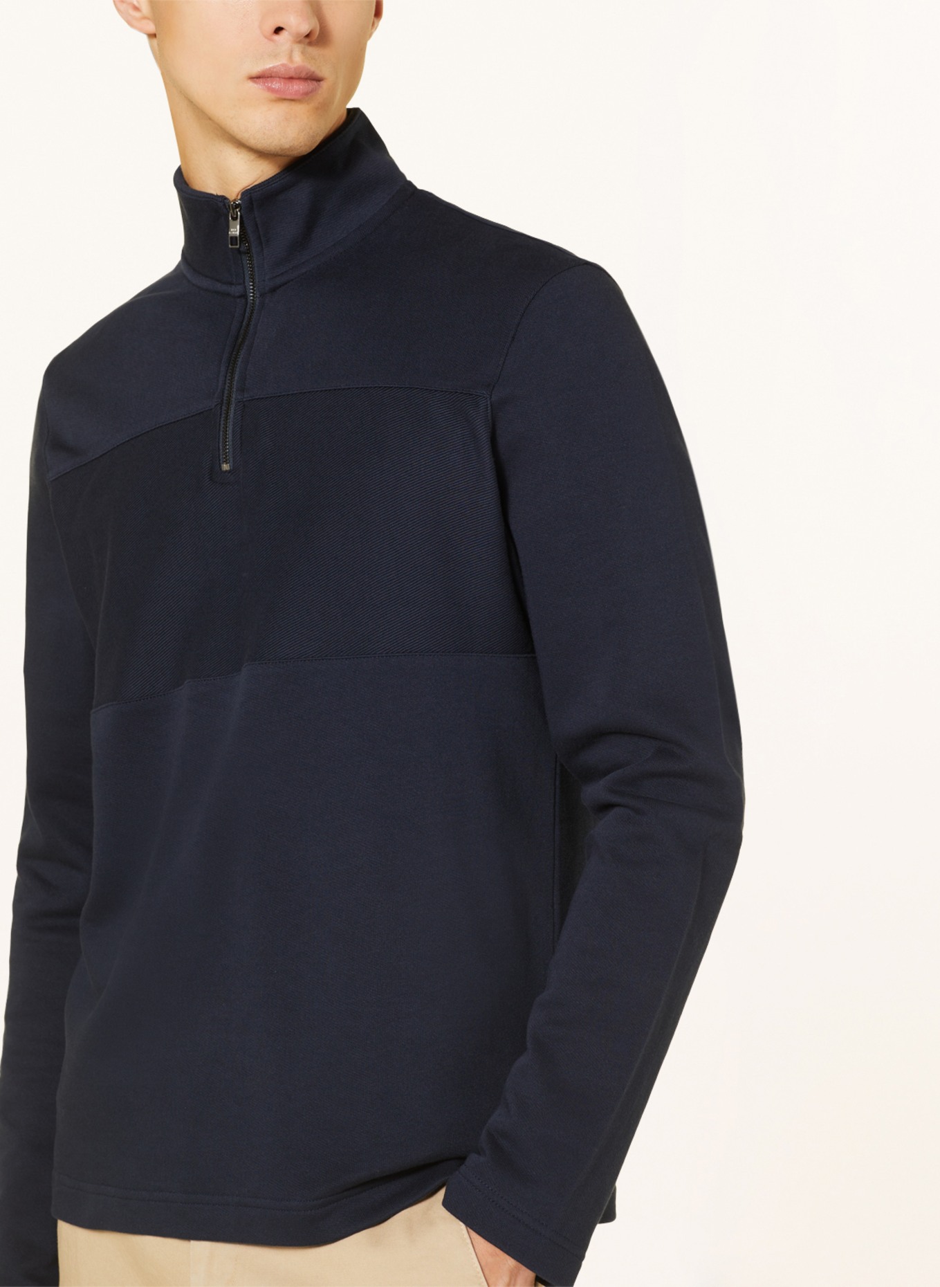 TED BAKER Bluza dresowa typu troyer GAZINE: GRANATOWY