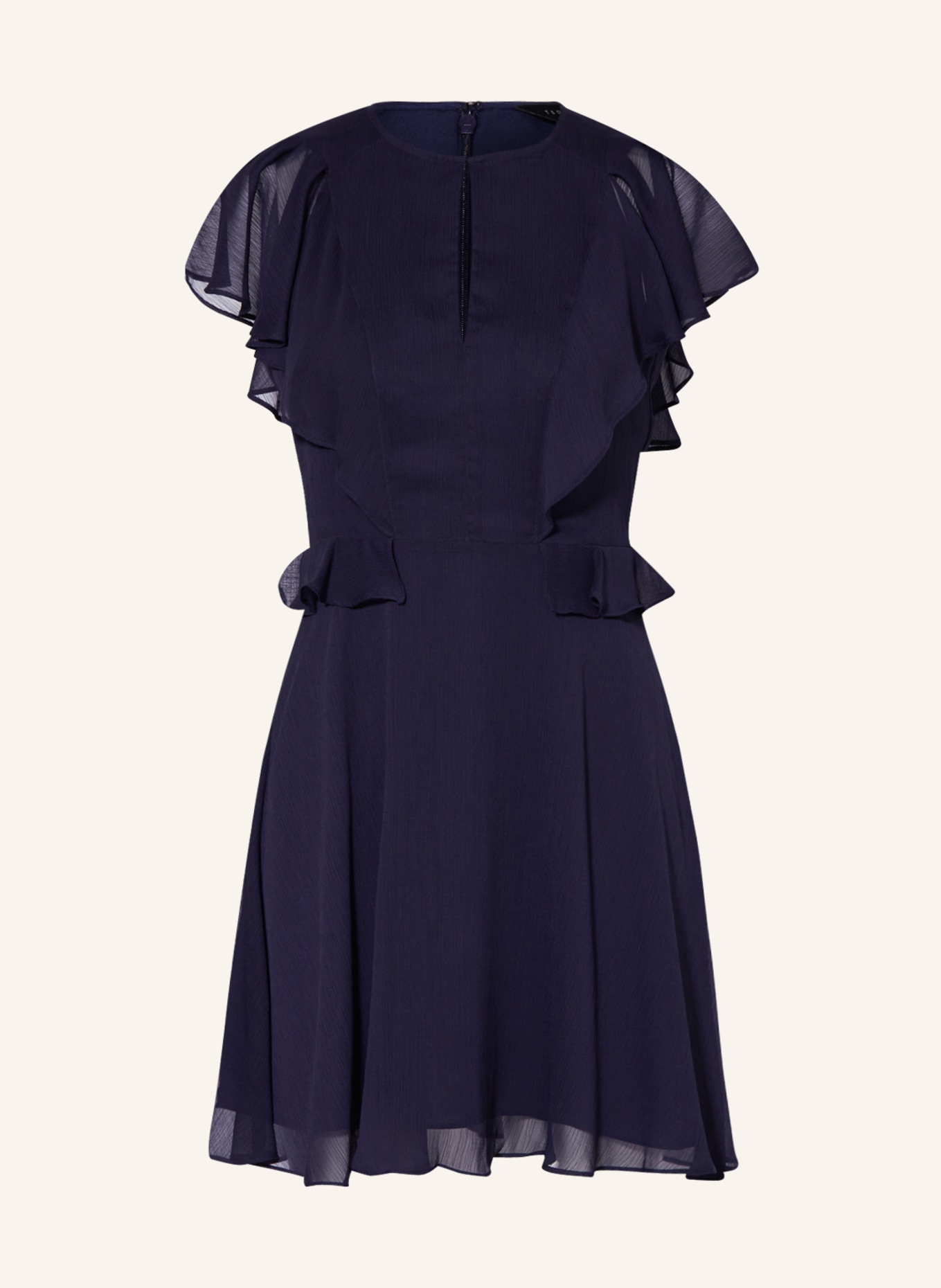 TED BAKER Kleid KIARAN mit Volants, Farbe: DUNKELBLAU (Bild 1)