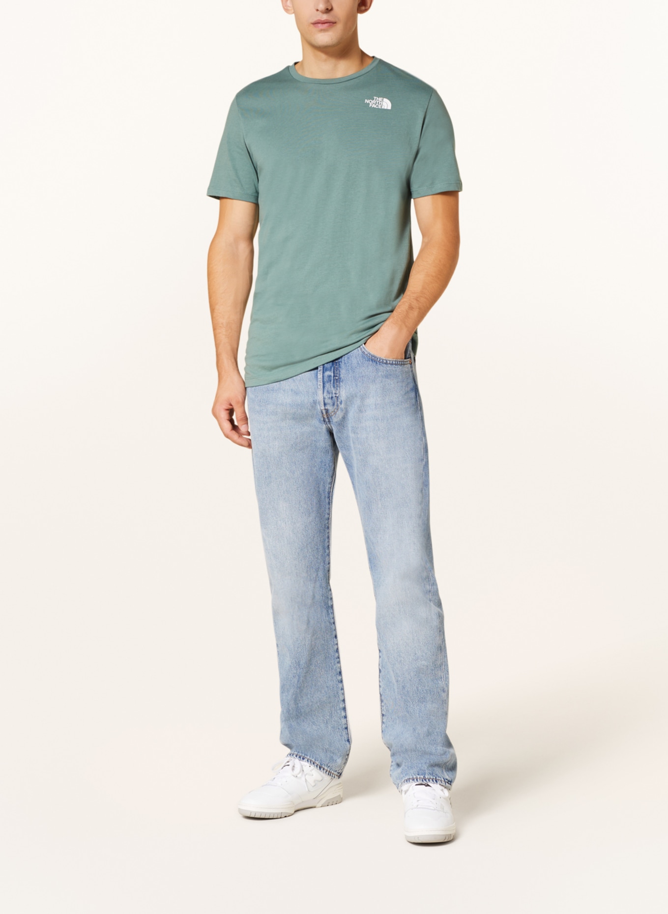 THE NORTH FACE T-shirt FOUNDATION, Color: GREEN (Image 2)
