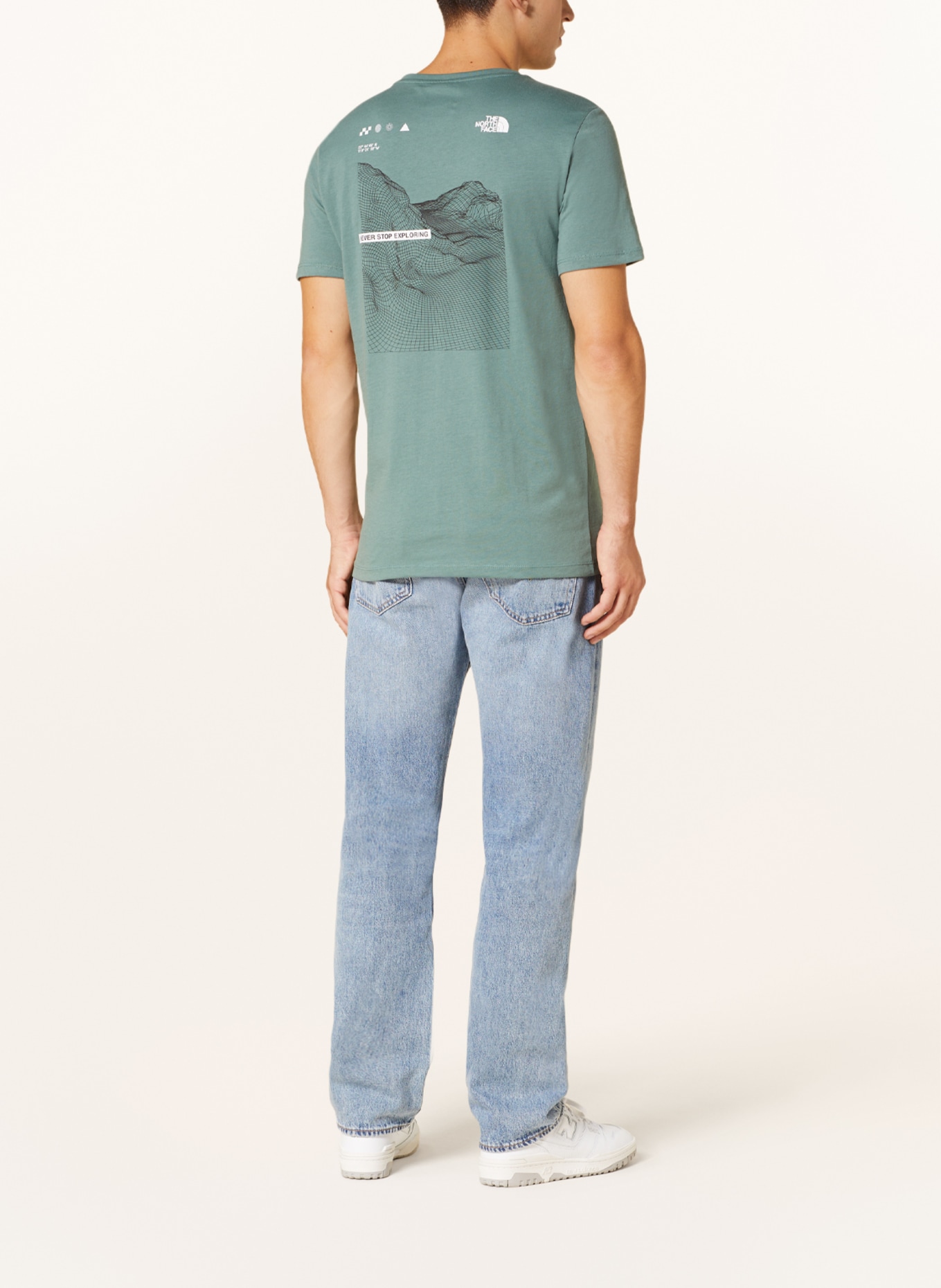 THE NORTH FACE T-shirt FOUNDATION, Color: GREEN (Image 3)