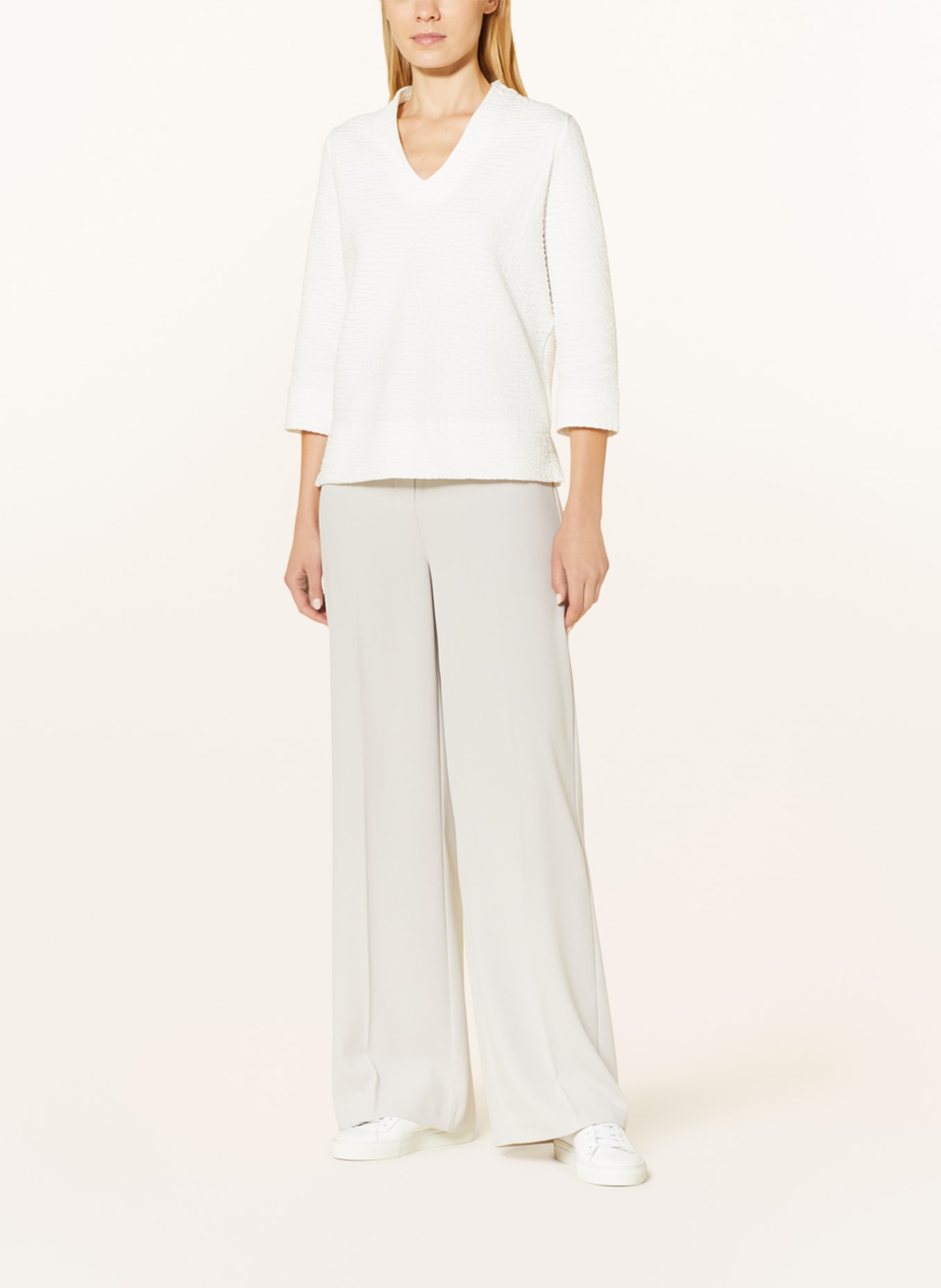 OPUS Shirt GANILA with 3/4 sleeves, Color: WHITE (Image 2)