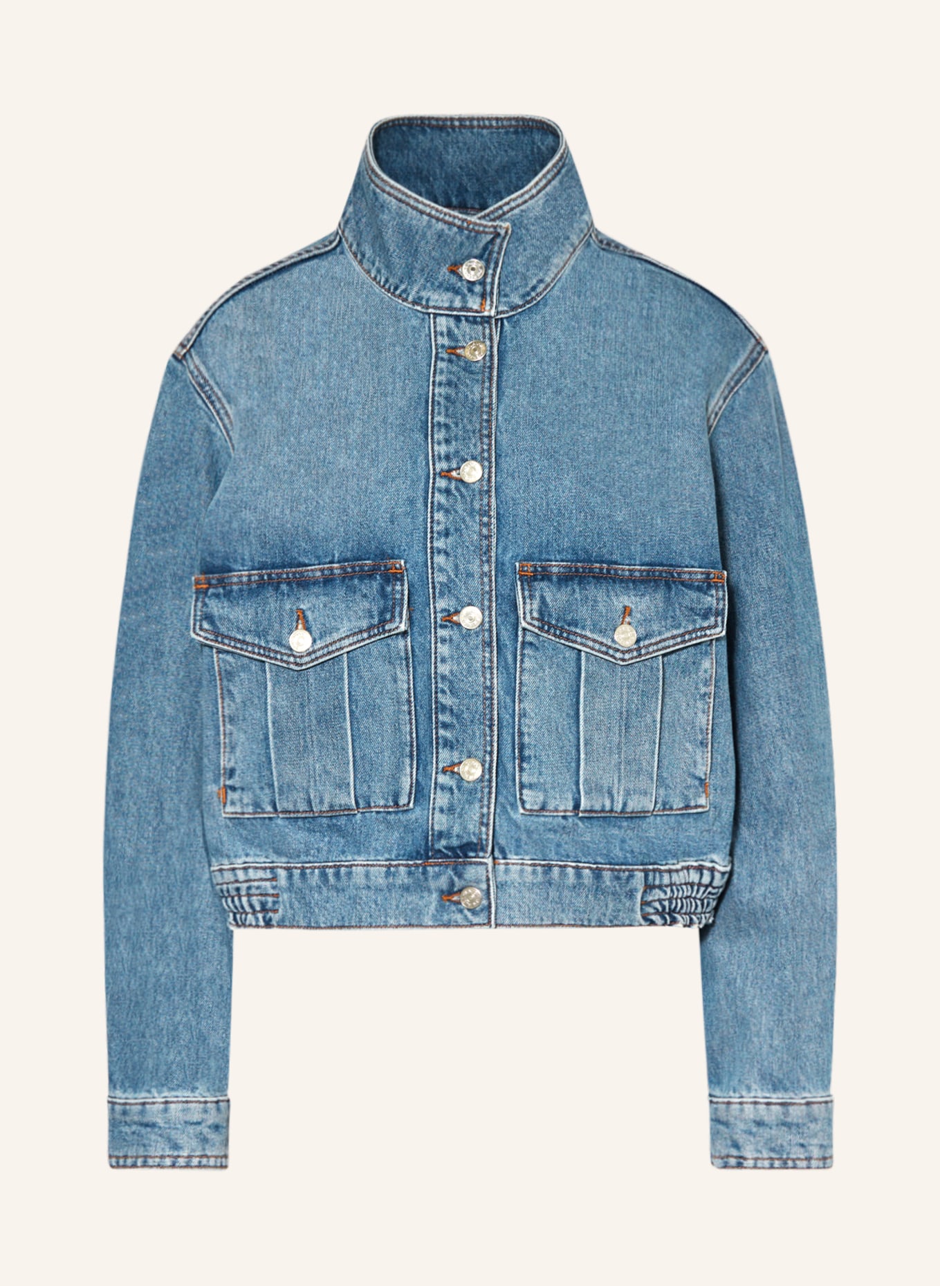 CLAUDIE PIERLOT Kurtka jeansowa, Kolor: D031 DENIM MID BLUE (Obrazek 1)