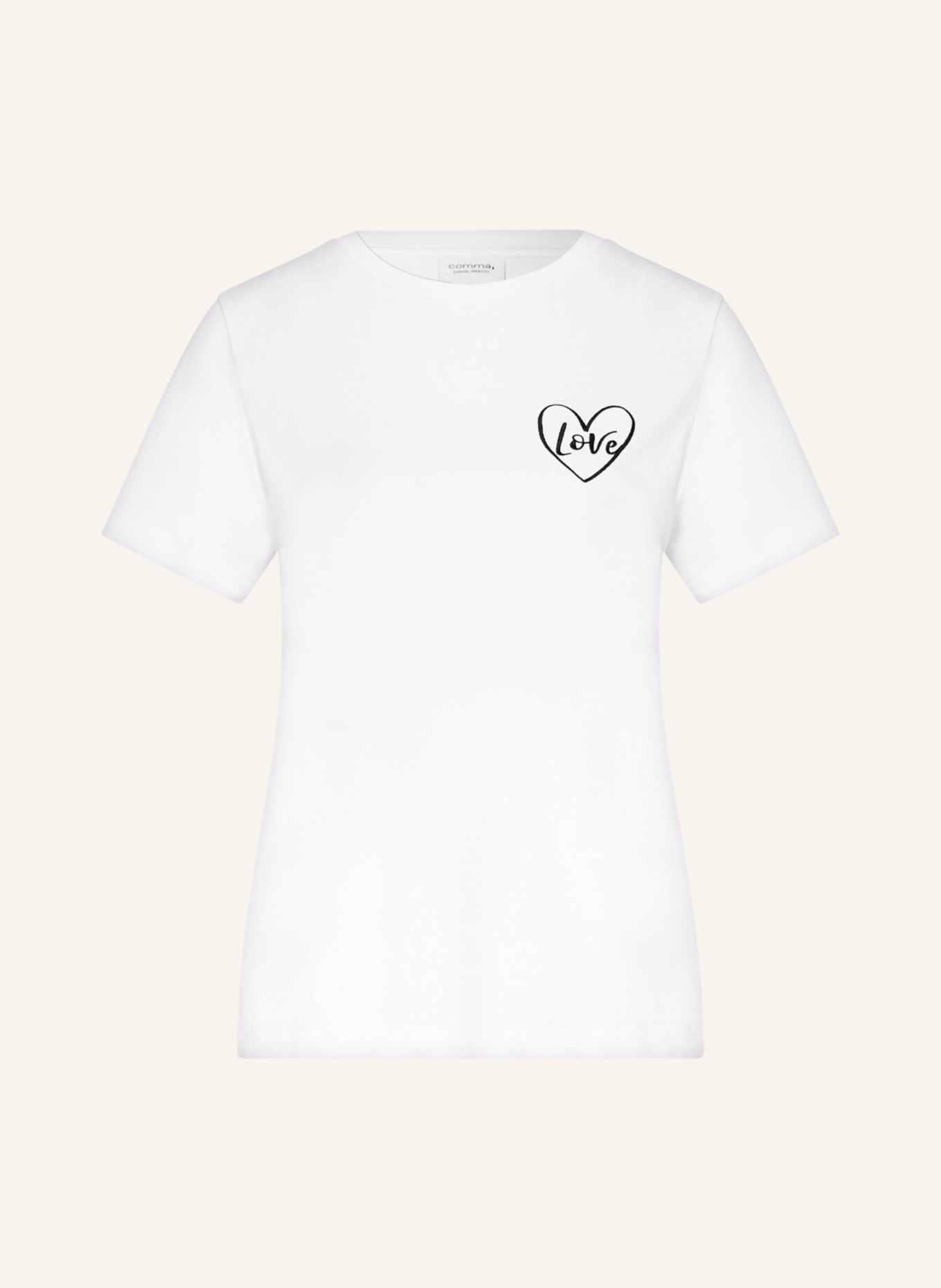 comma casual identity T-shirt in white