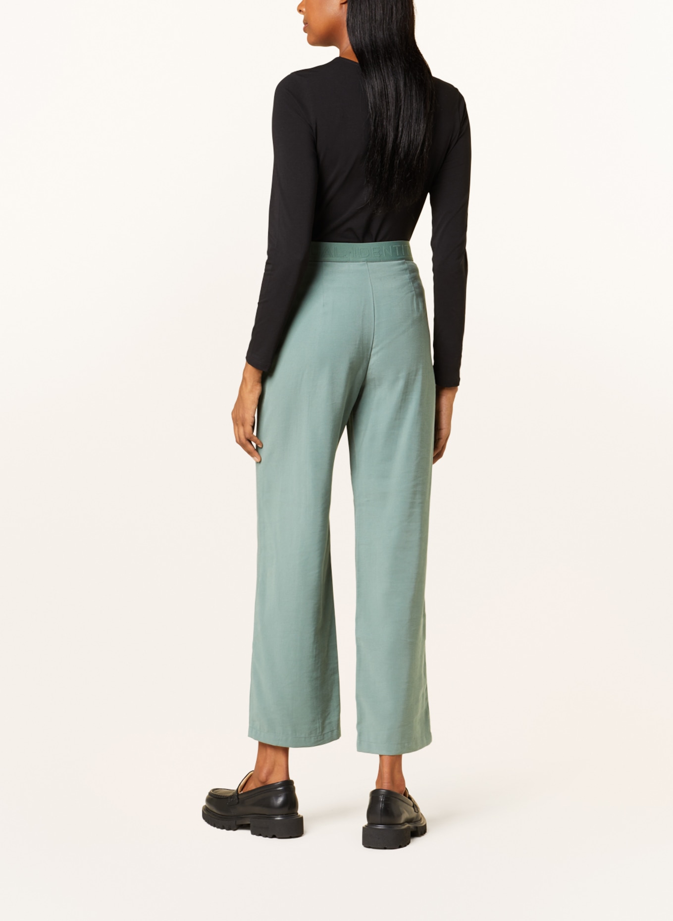 comma casual identity Trousers, Color: GREEN (Image 3)