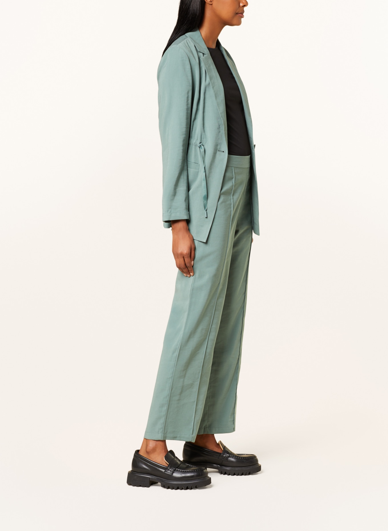 comma casual identity Trousers, Color: GREEN (Image 4)