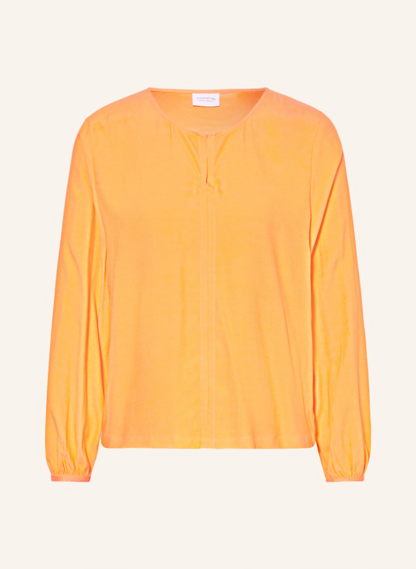 comma casual identity Shirt blouse, Color: NEON ORANGE (Image 1)