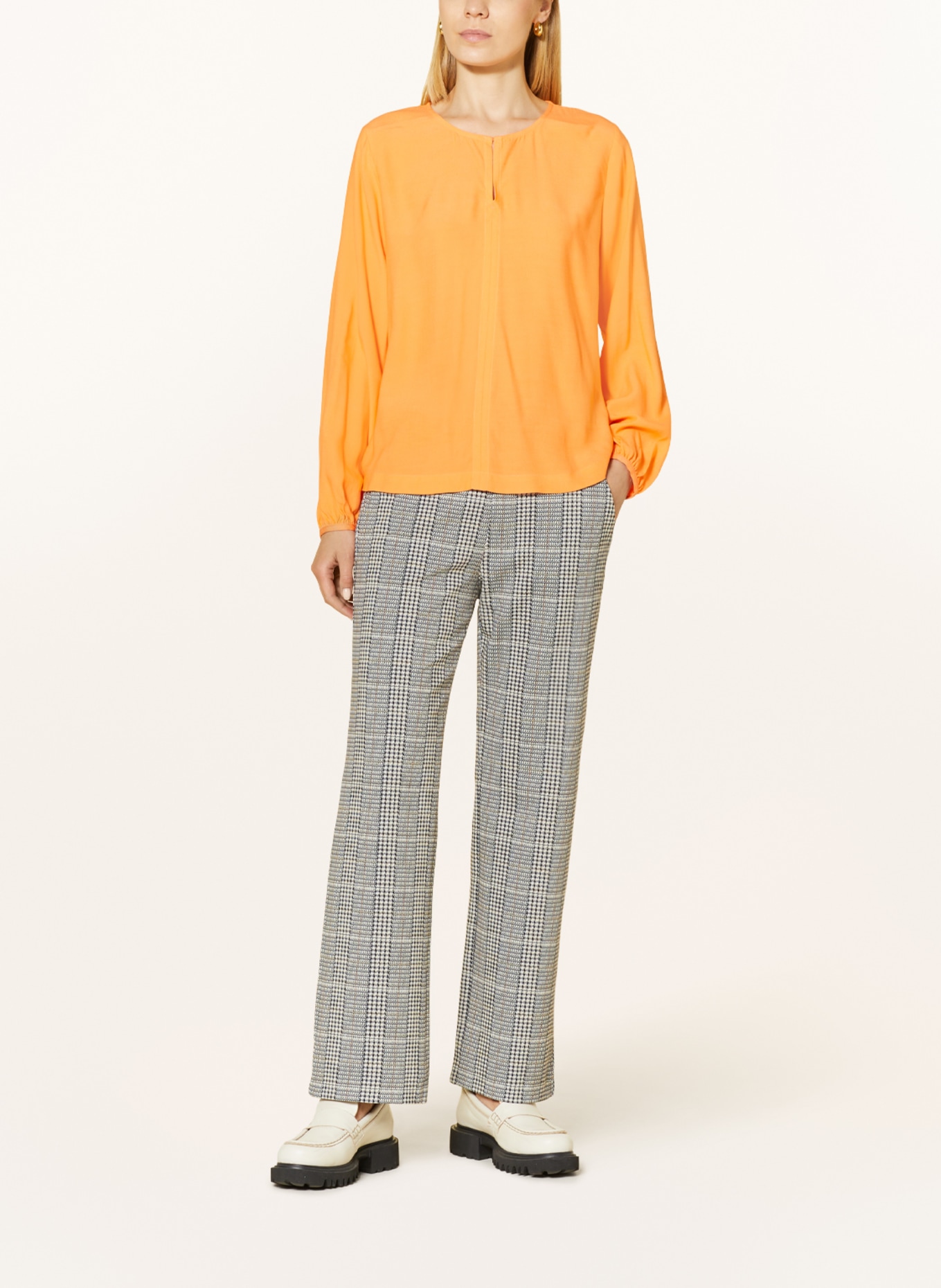 comma casual identity Shirt blouse, Color: NEON ORANGE (Image 2)