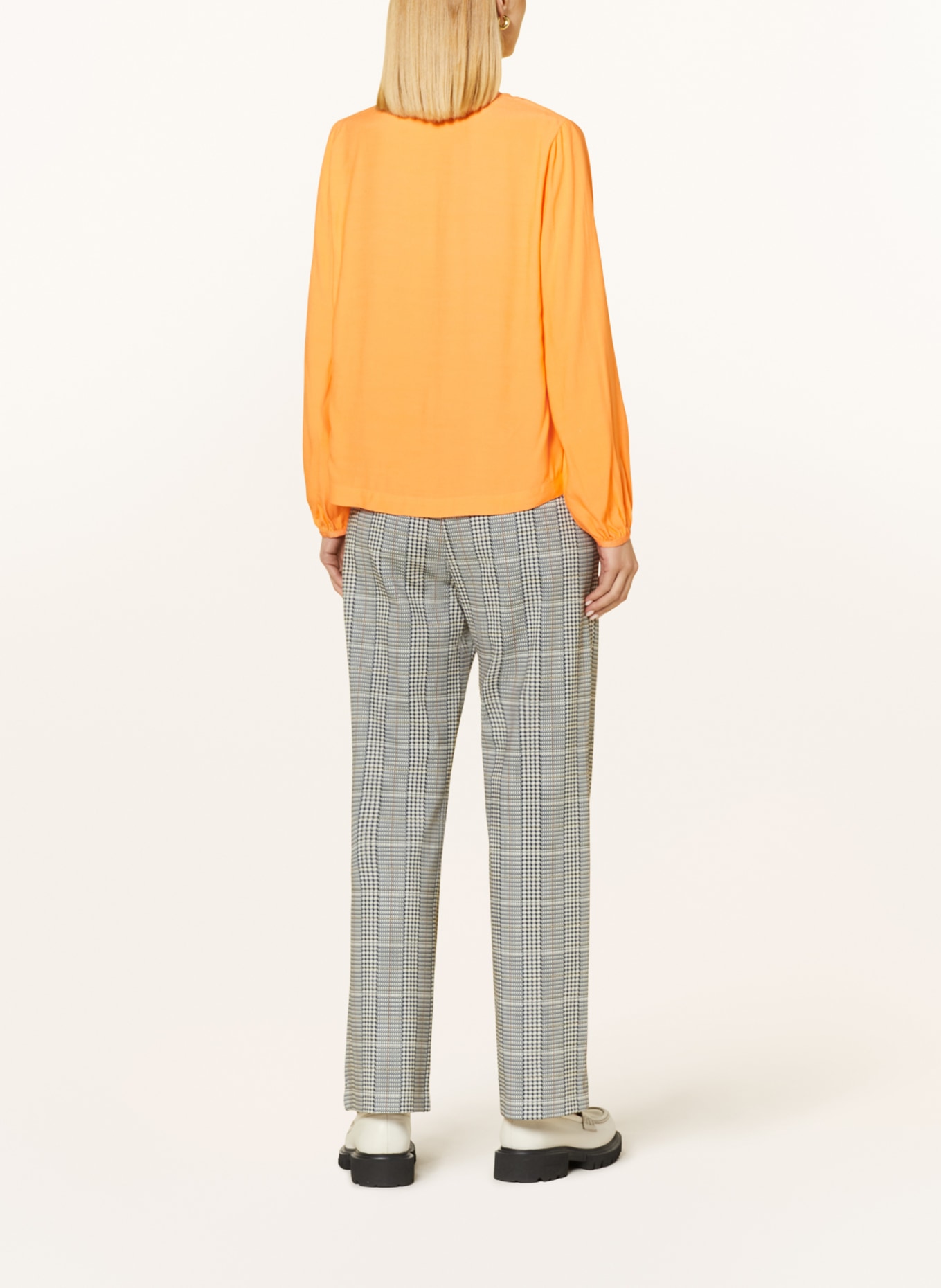comma casual identity Shirt blouse, Color: NEON ORANGE (Image 3)