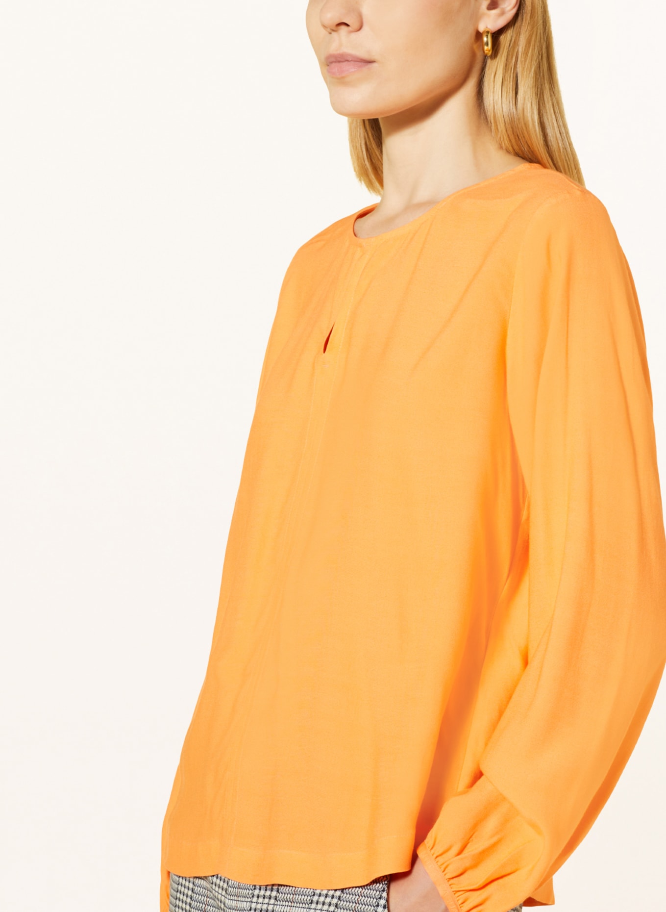 comma casual identity Shirt blouse, Color: NEON ORANGE (Image 4)