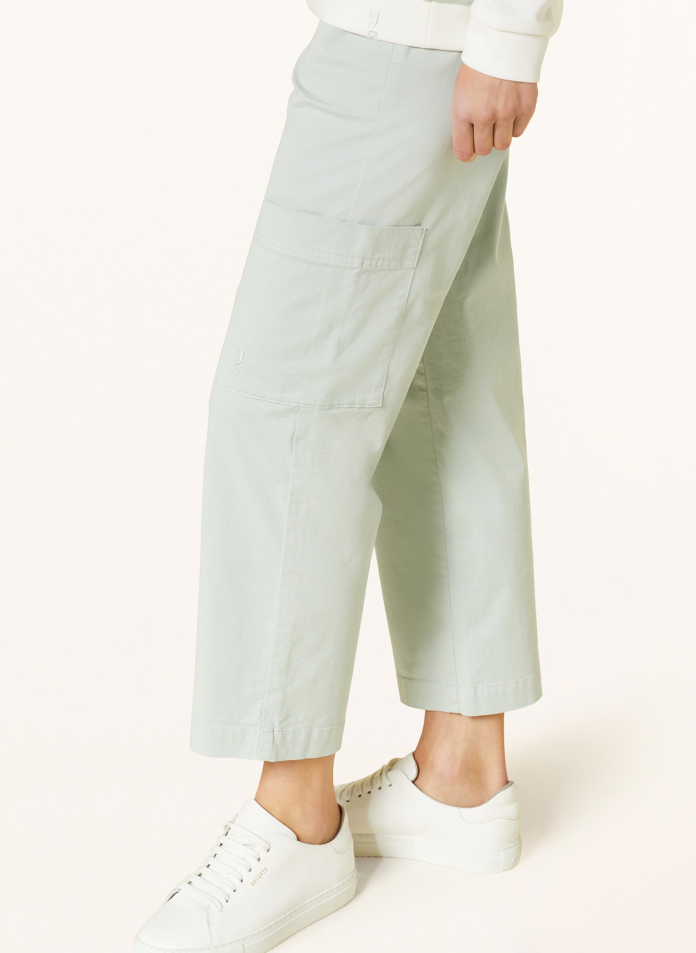 comma casual identity Cargo pants, Color: LIGHT GREEN (Image 5)