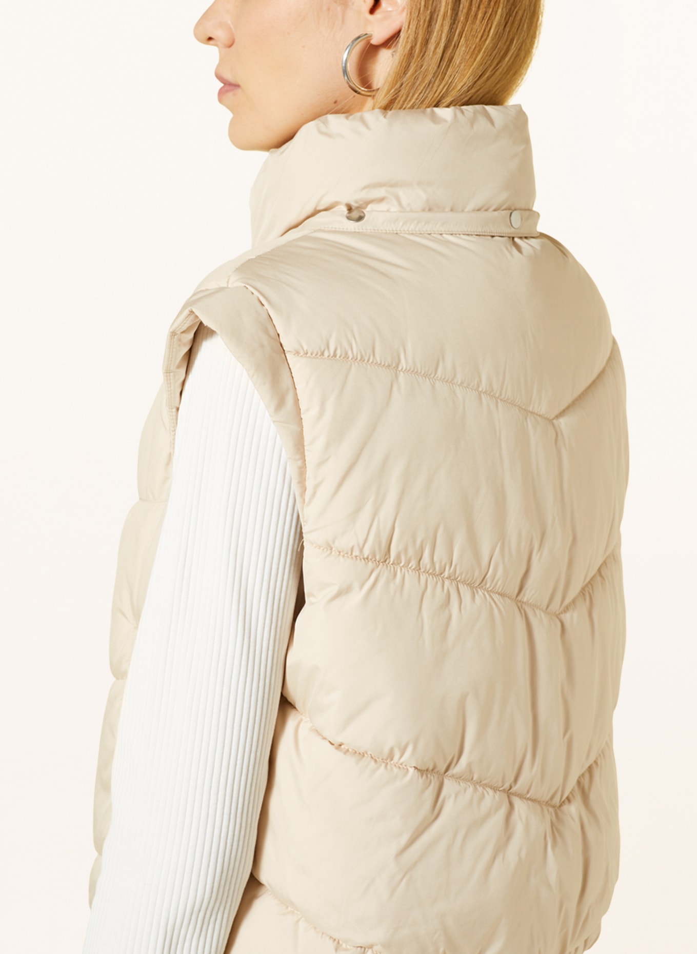comma casual identity Quilted vest with removable hood, Color: CREAM (Image 6)