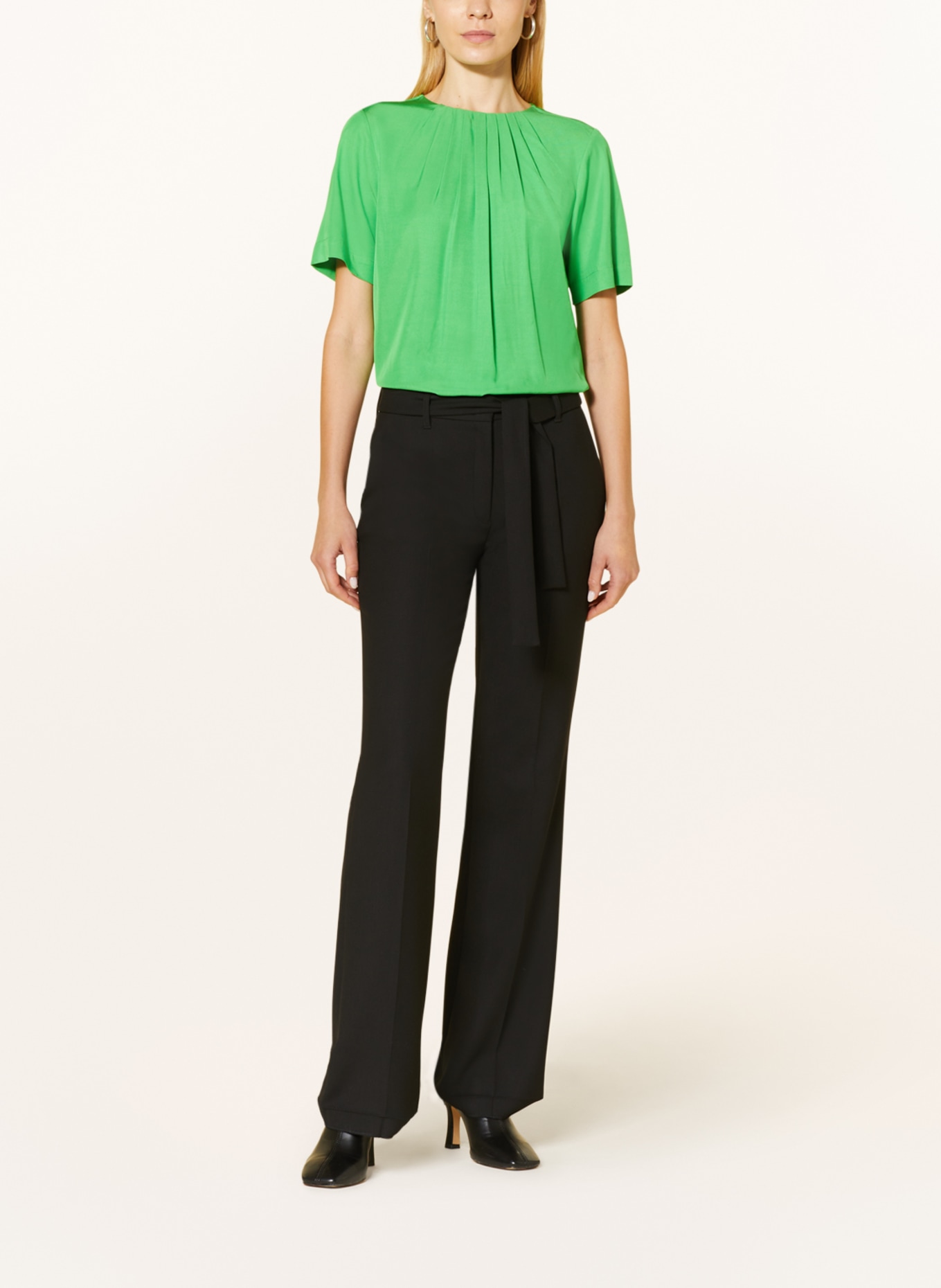 s.Oliver BLACK LABEL Shirt blouse, Color: NEON GREEN (Image 2)