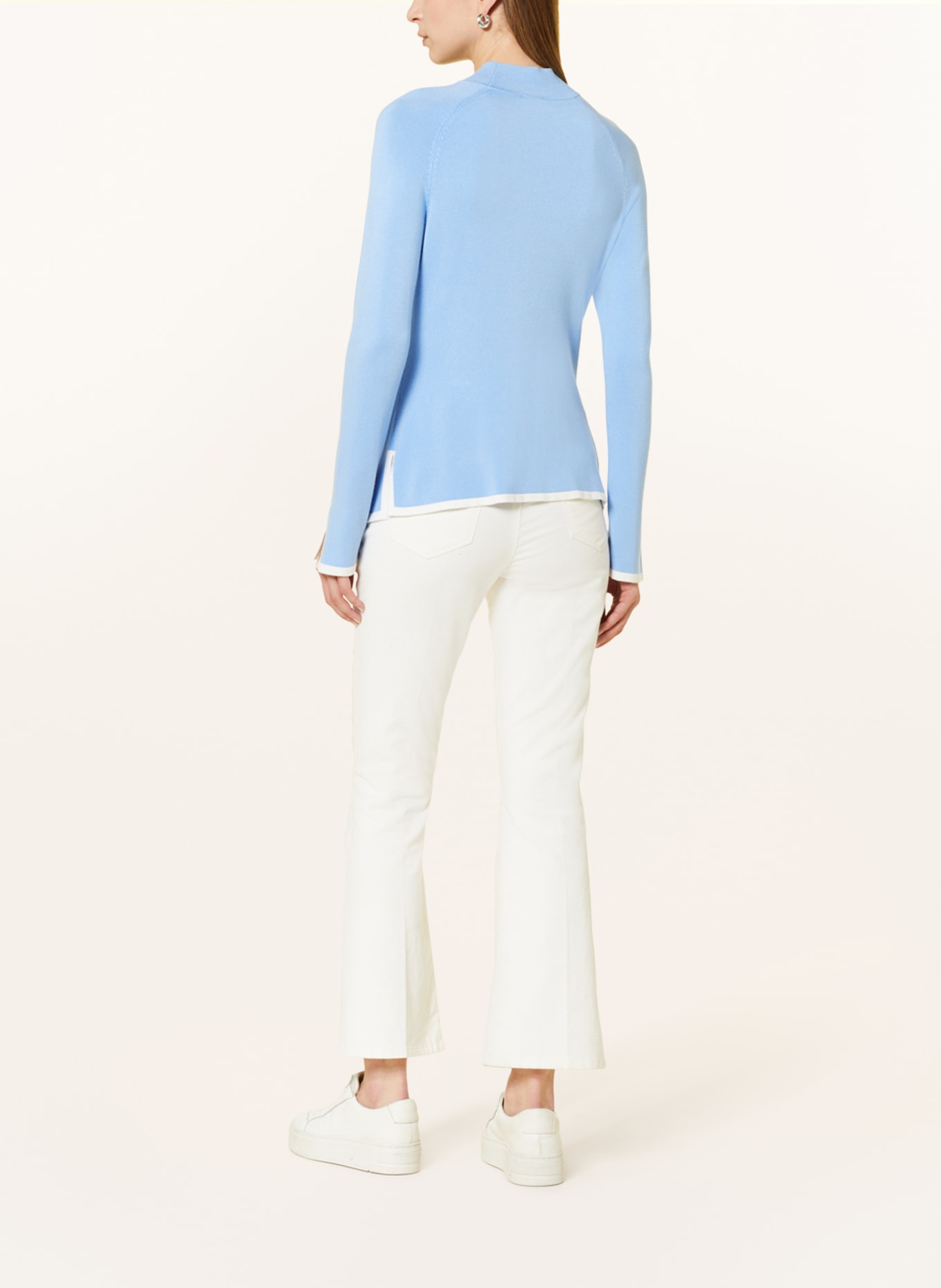 s.Oliver BLACK LABEL Sweater, Color: LIGHT BLUE/ WHITE (Image 3)