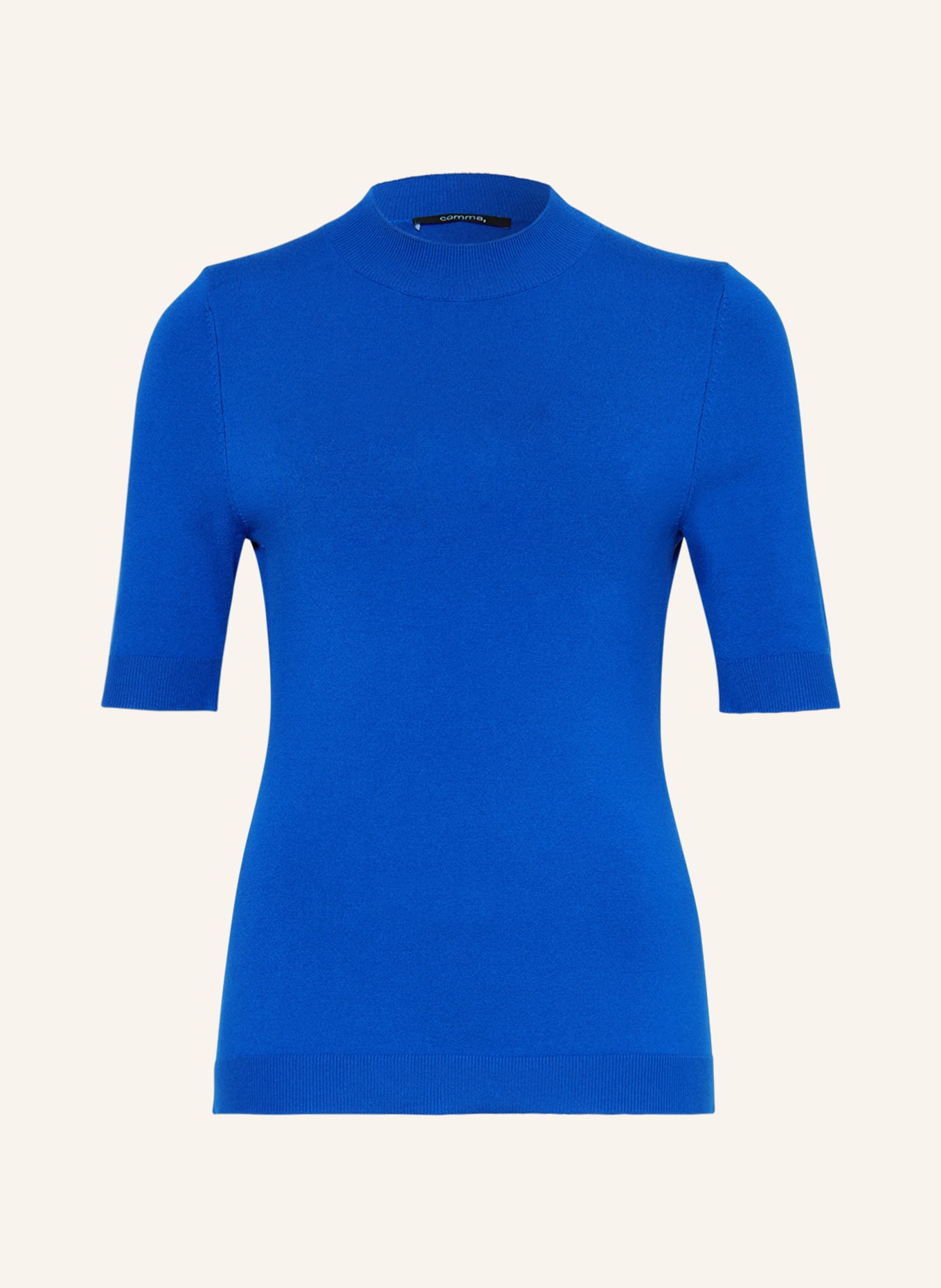 comma Knit shirt, Color: BLUE (Image 1)