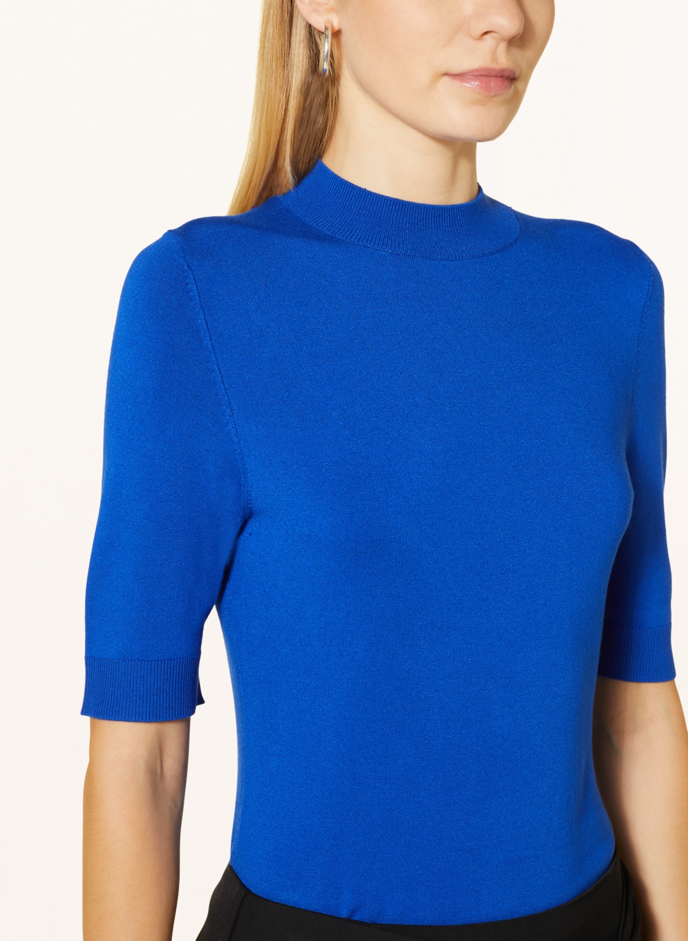 comma Knit shirt, Color: BLUE (Image 4)
