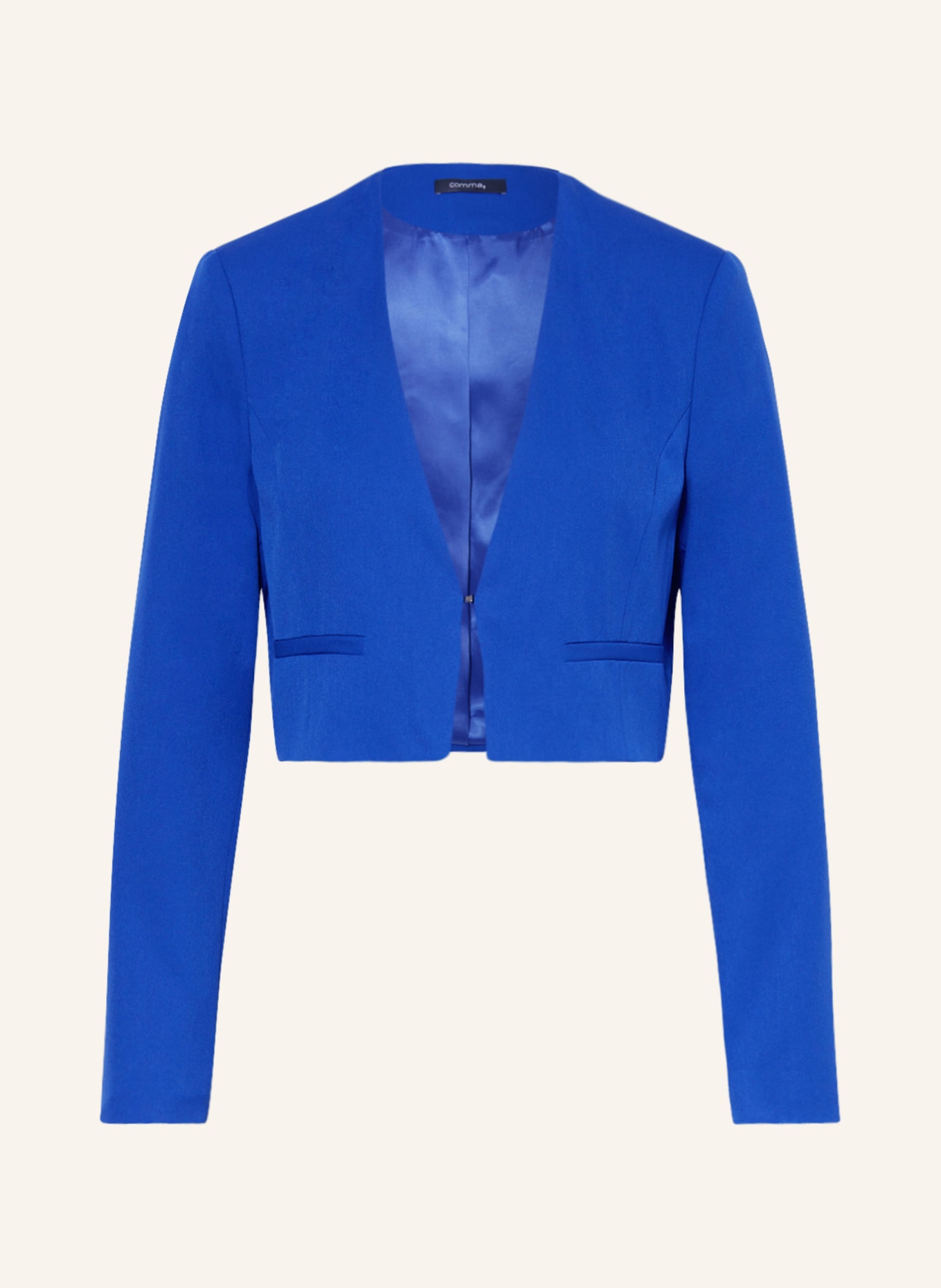 comma Cropped blazer, Color: BLUE (Image 1)