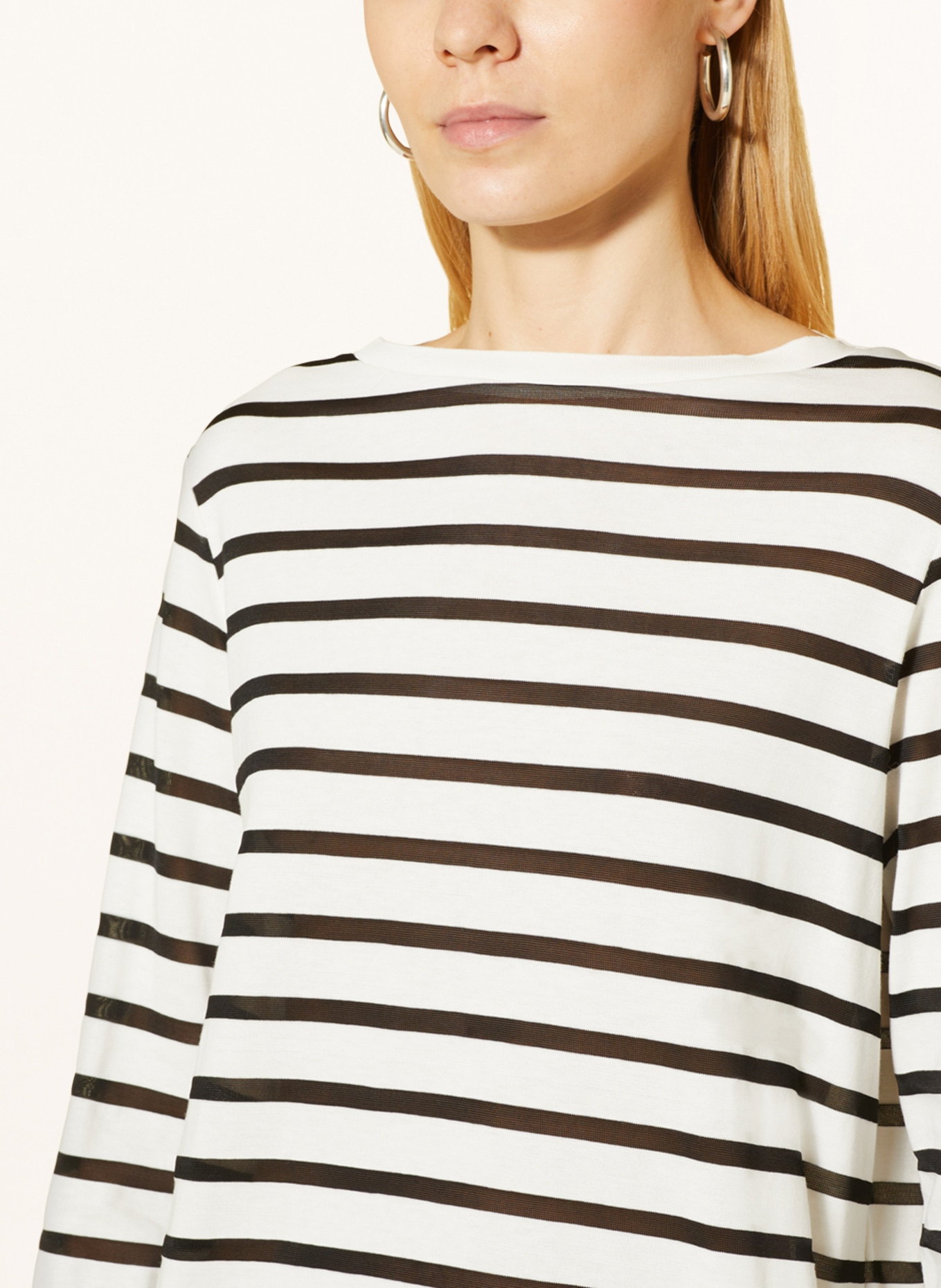 comma Sweater, Color: WHITE/ BLACK (Image 4)