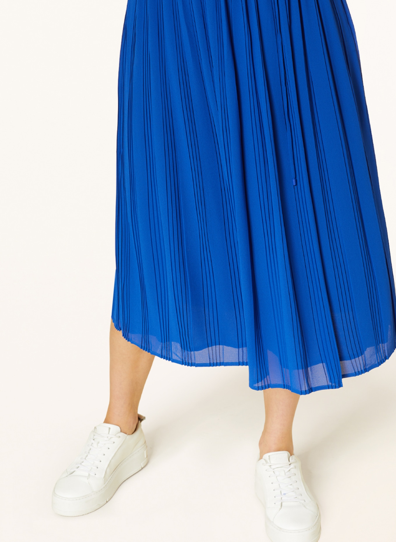 comma Pleated skirt, Color: BLUE (Image 4)