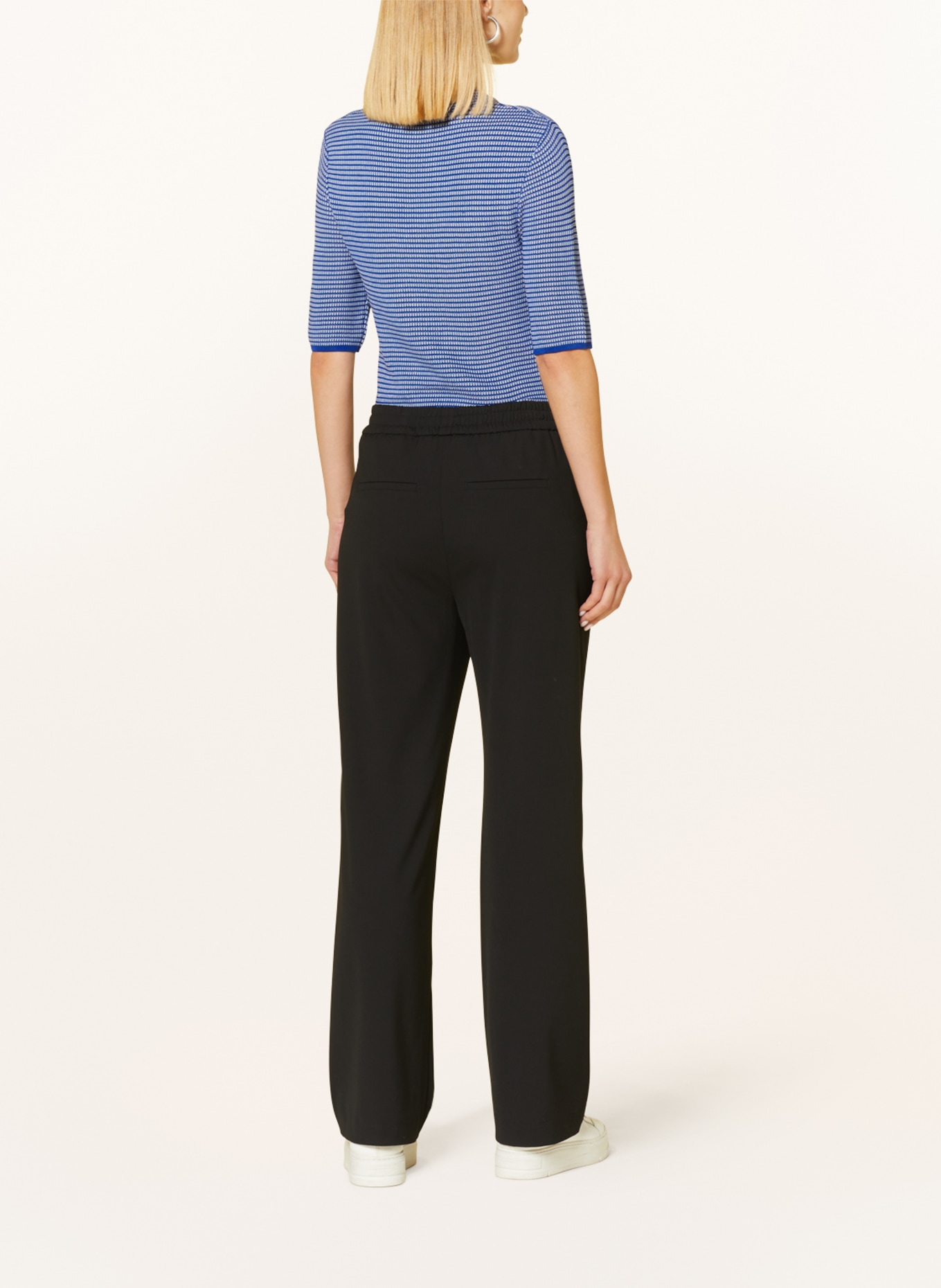 comma Knit shirt, Color: BLUE/ WHITE (Image 3)