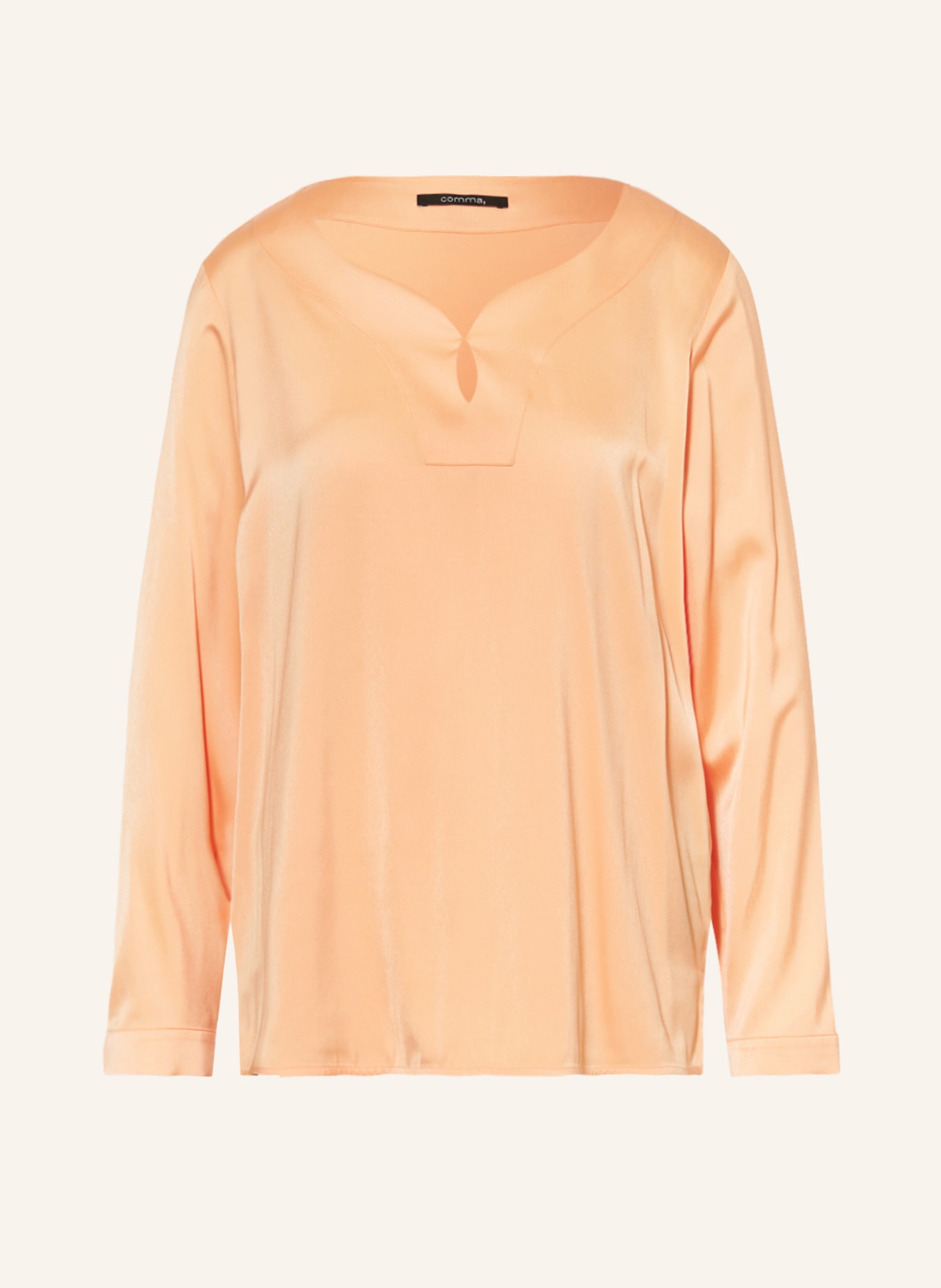 comma Shirt blouse, Color: LIGHT ORANGE (Image 1)