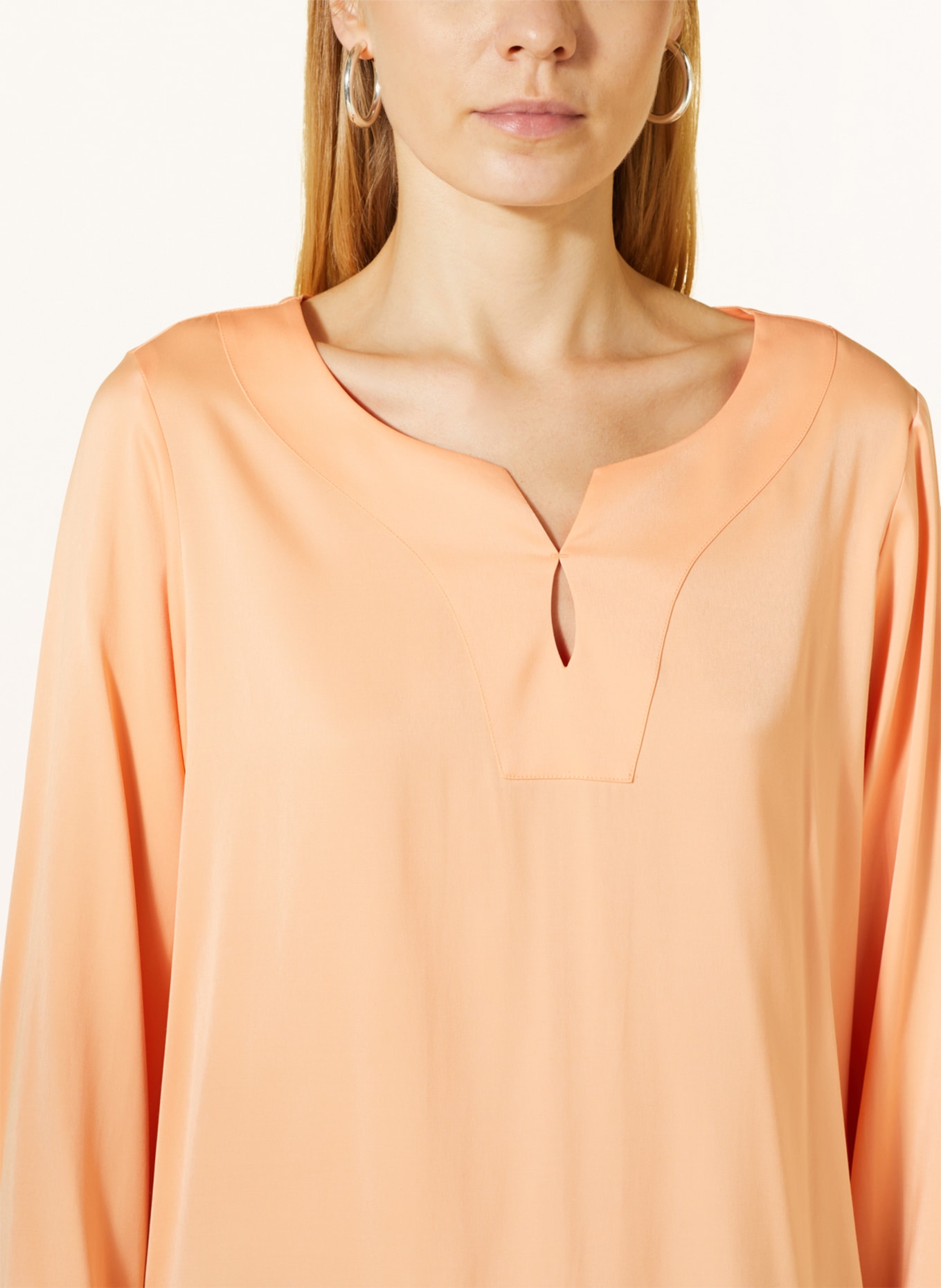 comma Shirt blouse, Color: LIGHT ORANGE (Image 4)